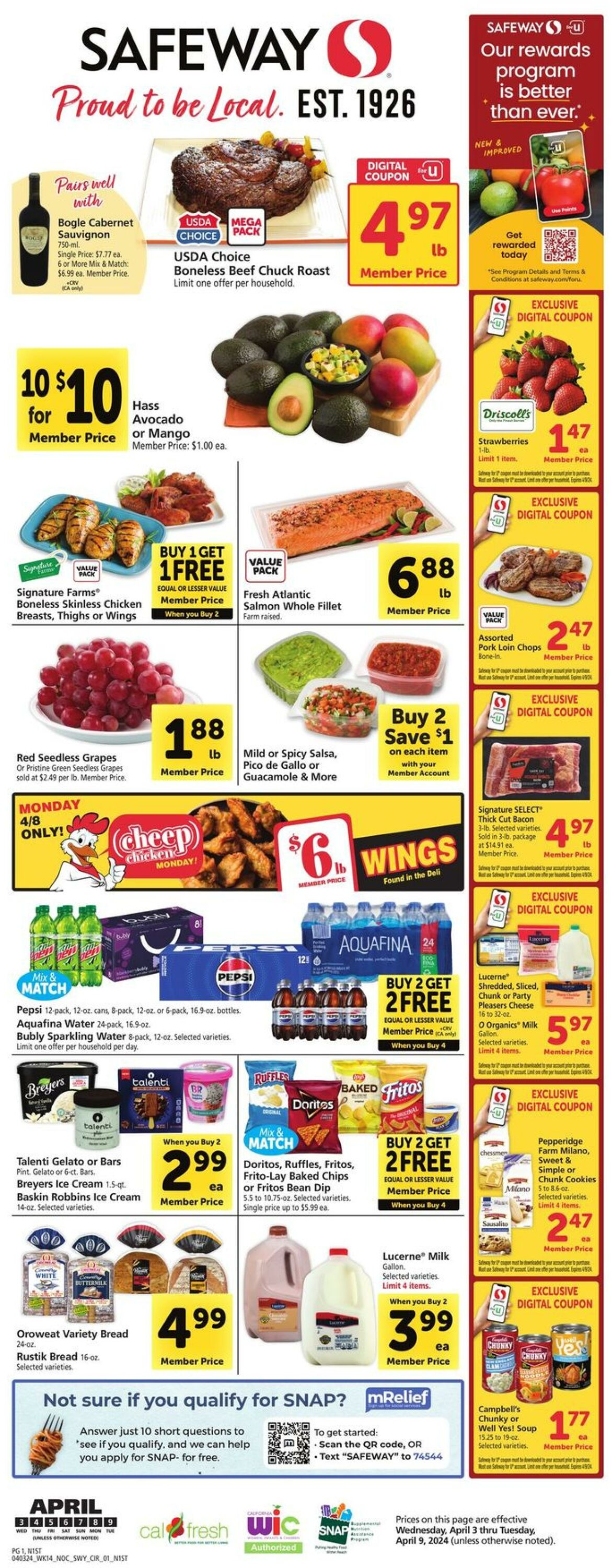 Weekly ad Safeway 04/03/2024 - 04/09/2024