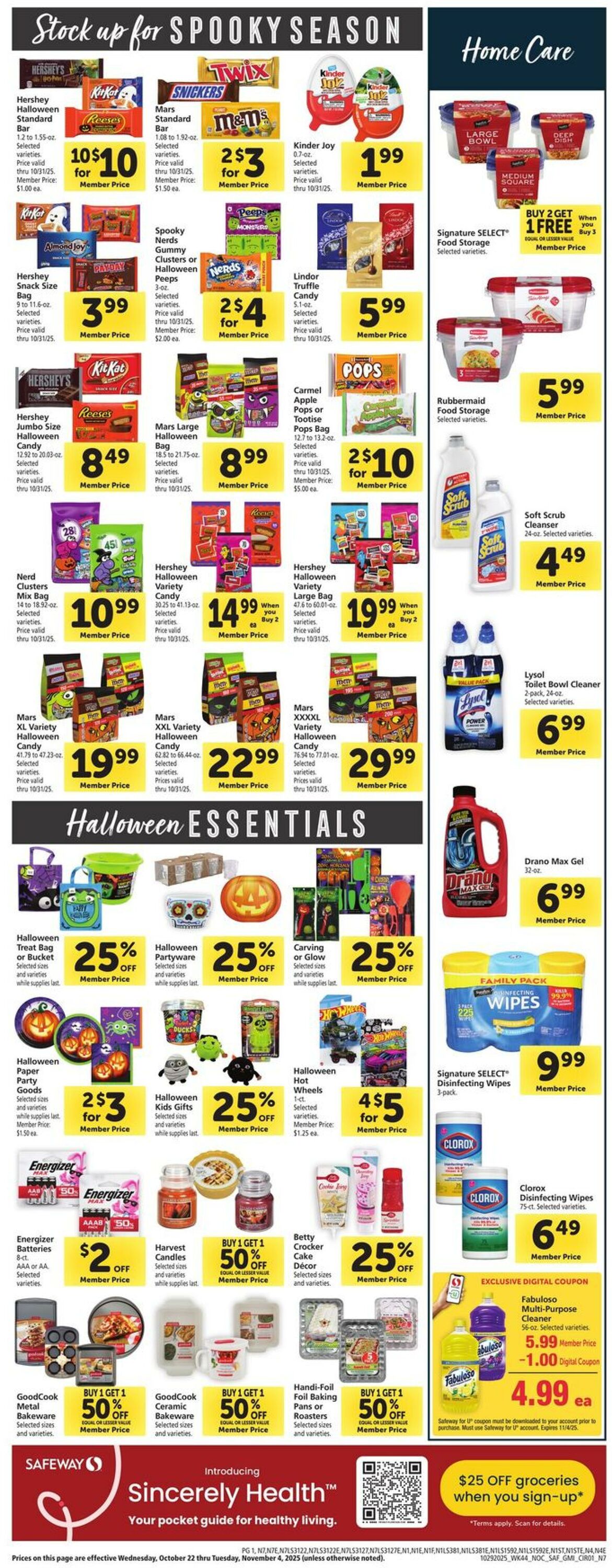 Weekly ad Safeway 10/29/2025 - 11/04/2025
