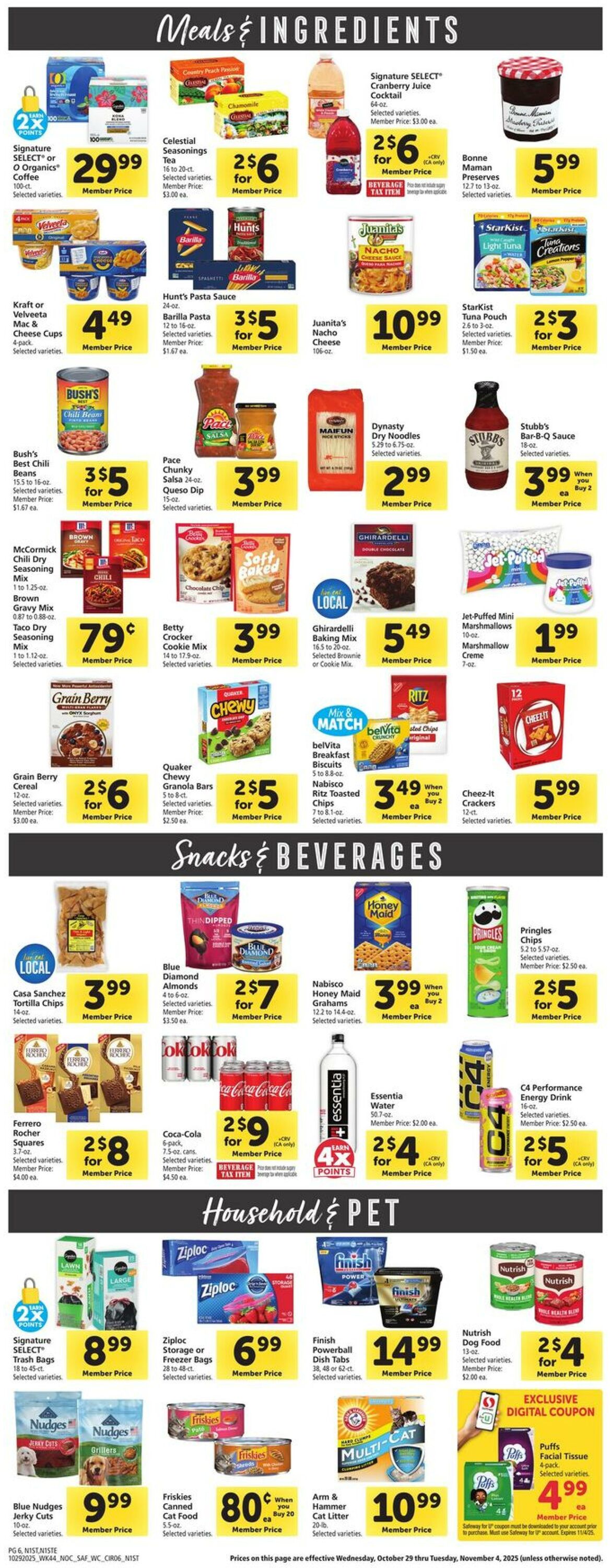 Weekly ad Safeway 10/29/2025 - 11/04/2025