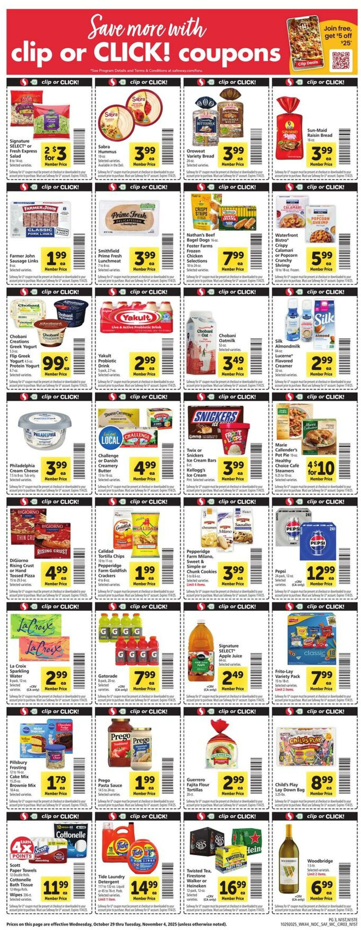 Weekly ad Safeway 10/29/2025 - 11/04/2025