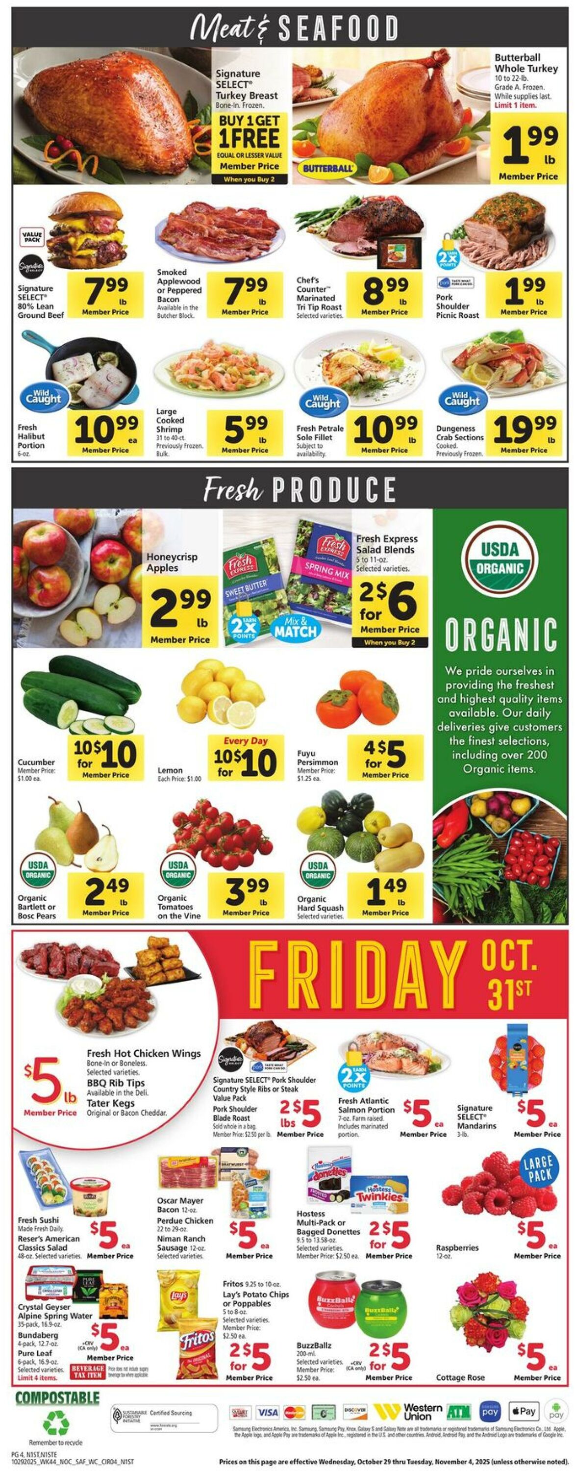 Weekly ad Safeway 10/29/2025 - 11/04/2025