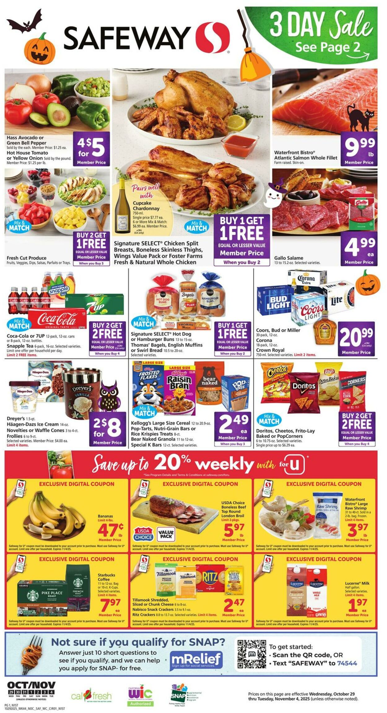 Weekly ad Safeway 10/29/2025 - 11/04/2025