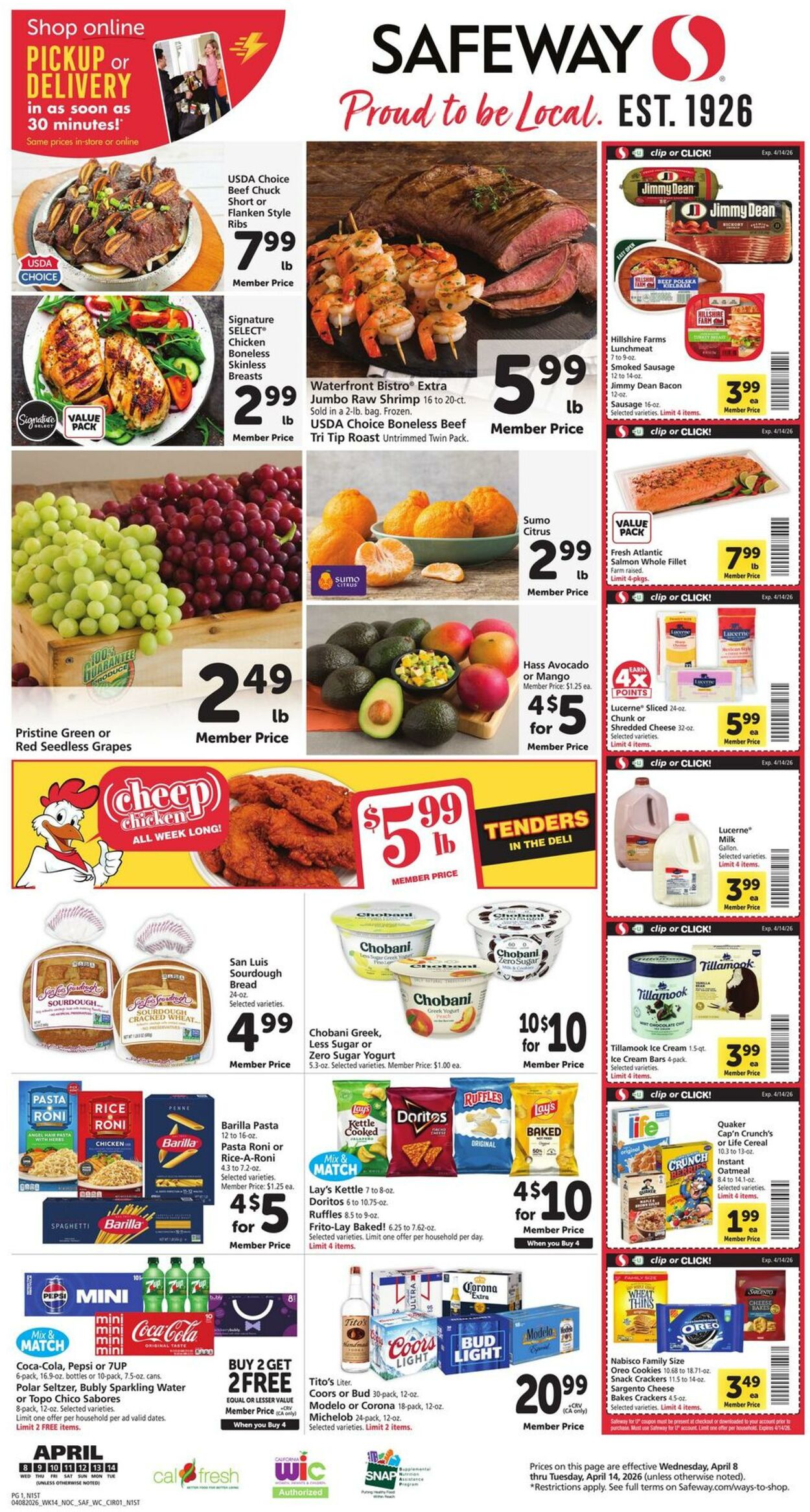 Weekly ad Safeway 04/08/2026 - 04/14/2026