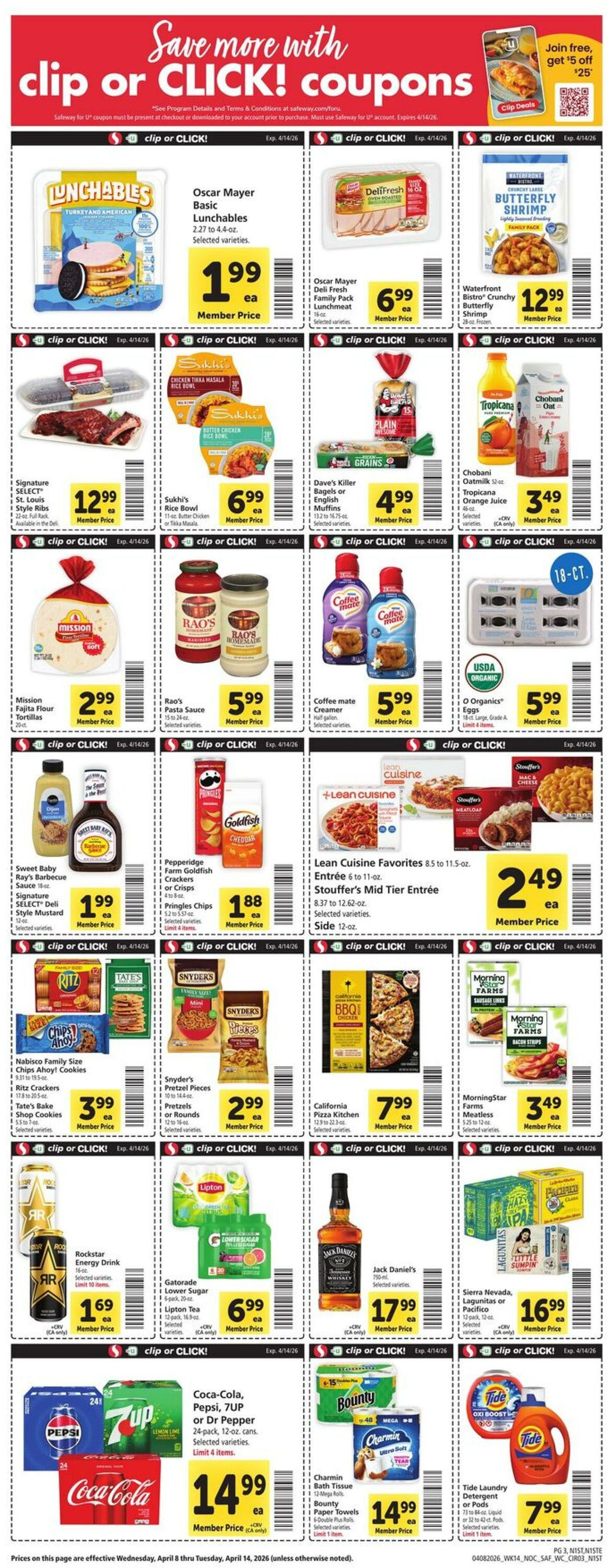 Weekly ad Safeway 04/08/2026 - 04/14/2026