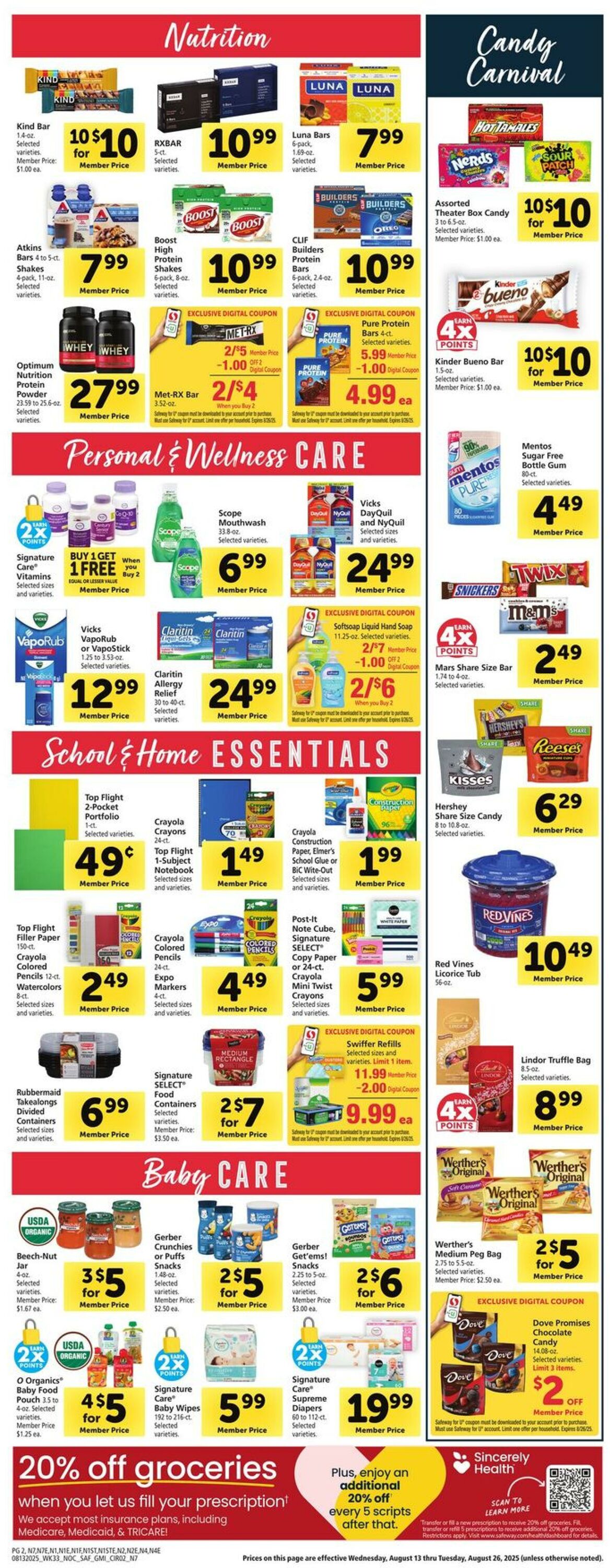 Weekly ad Safeway 08/13/2025 - 08/19/2025