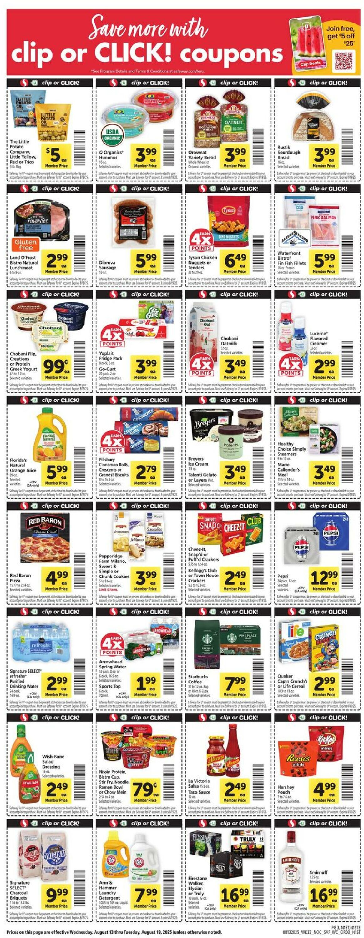 Weekly ad Safeway 08/13/2025 - 08/19/2025