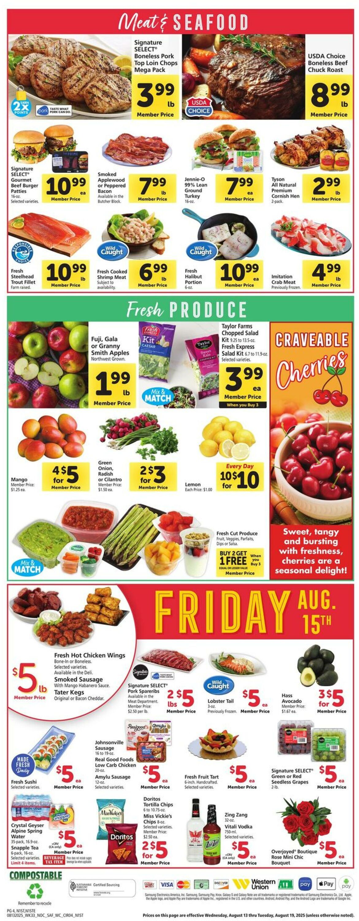 Weekly ad Safeway 08/13/2025 - 08/19/2025