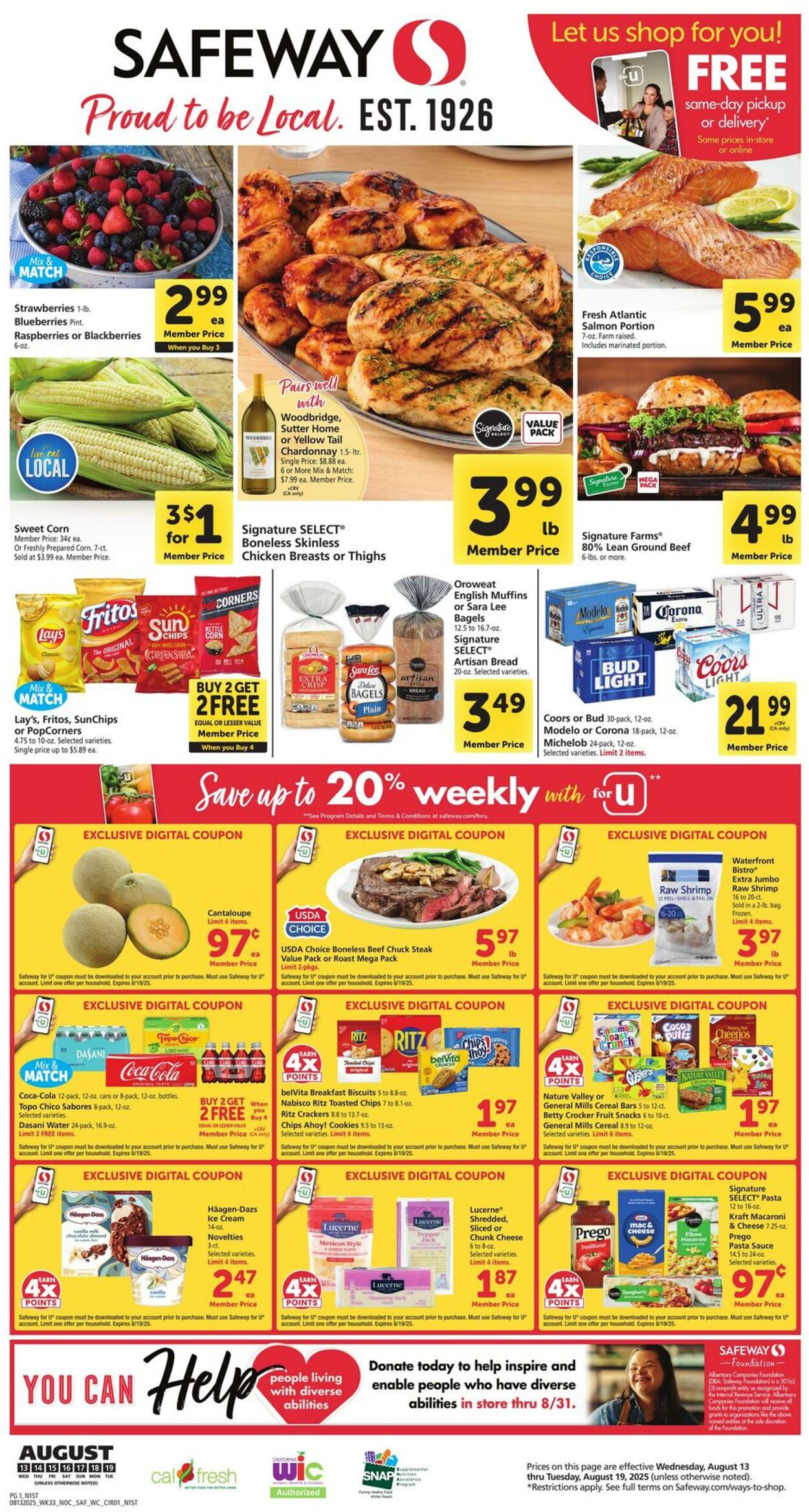 Weekly ad Safeway 08/13/2025 - 08/19/2025