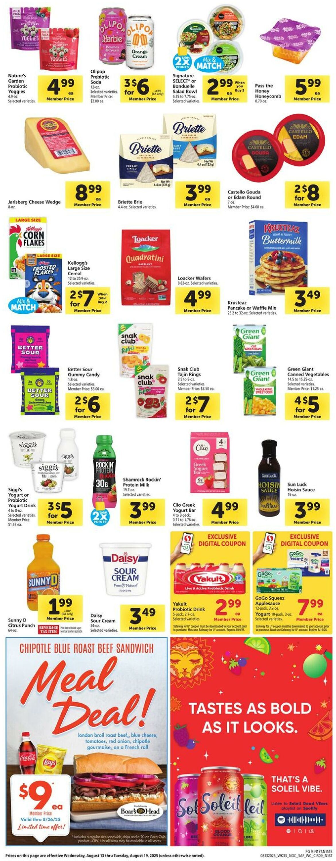 Weekly ad Safeway 08/13/2025 - 08/19/2025