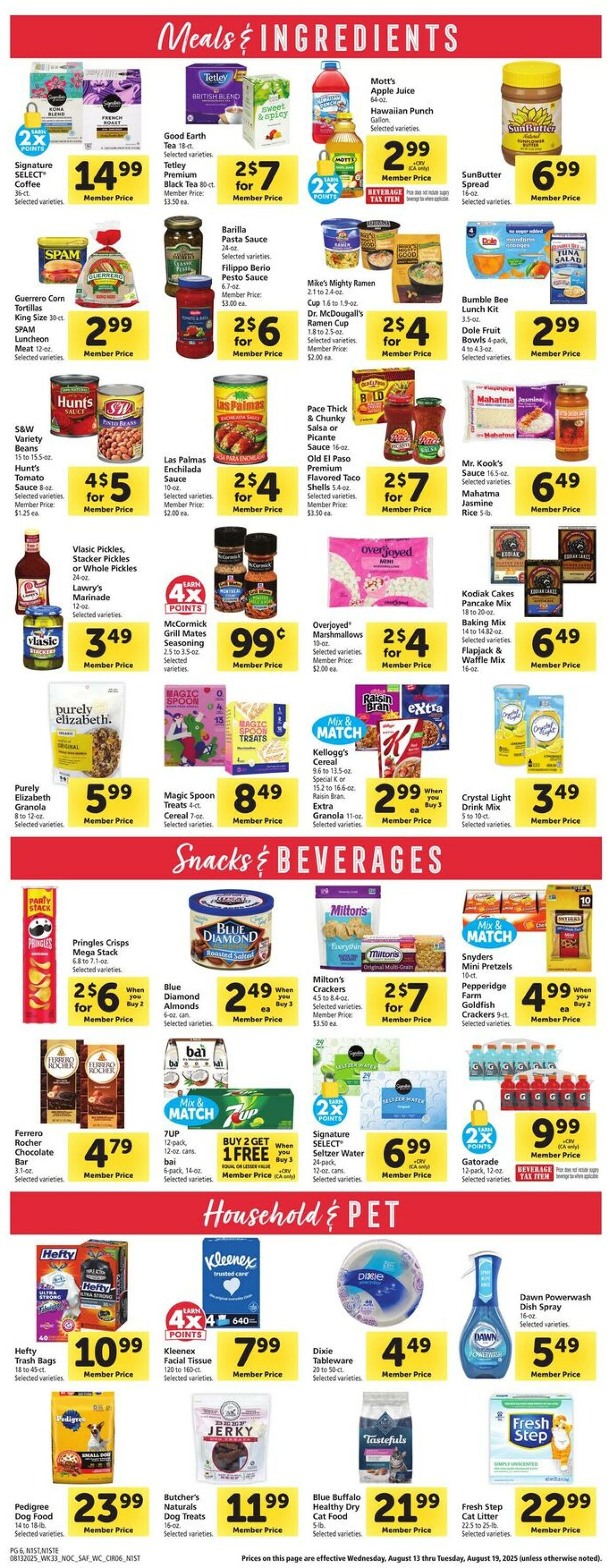 Weekly ad Safeway 08/13/2025 - 08/19/2025