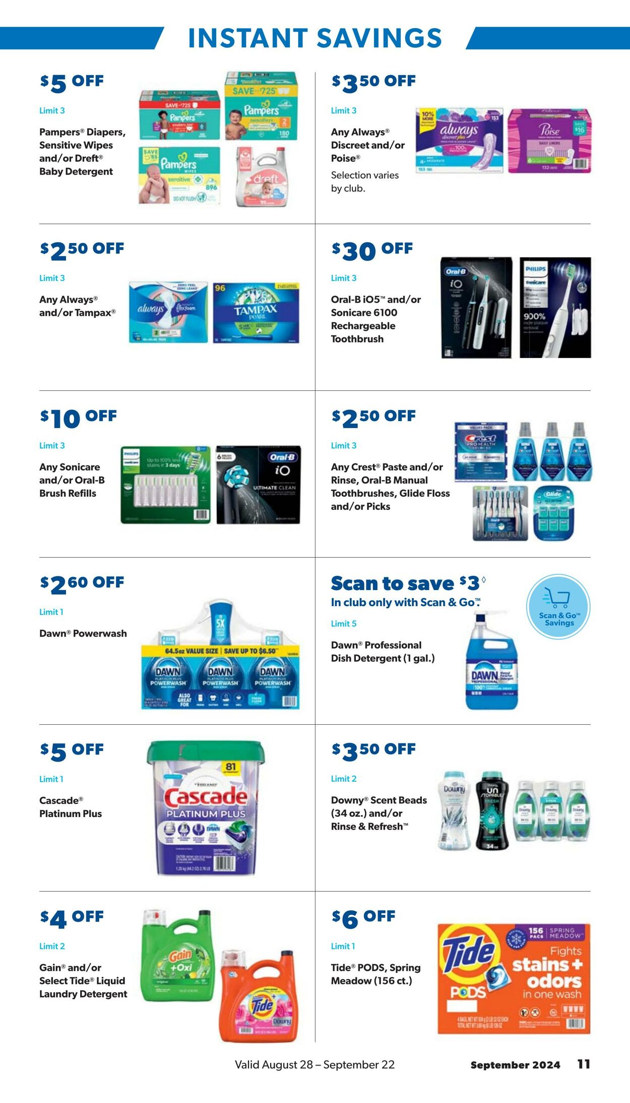 Weekly ad Sam's Club 08/28/2024 - 09/22/2024