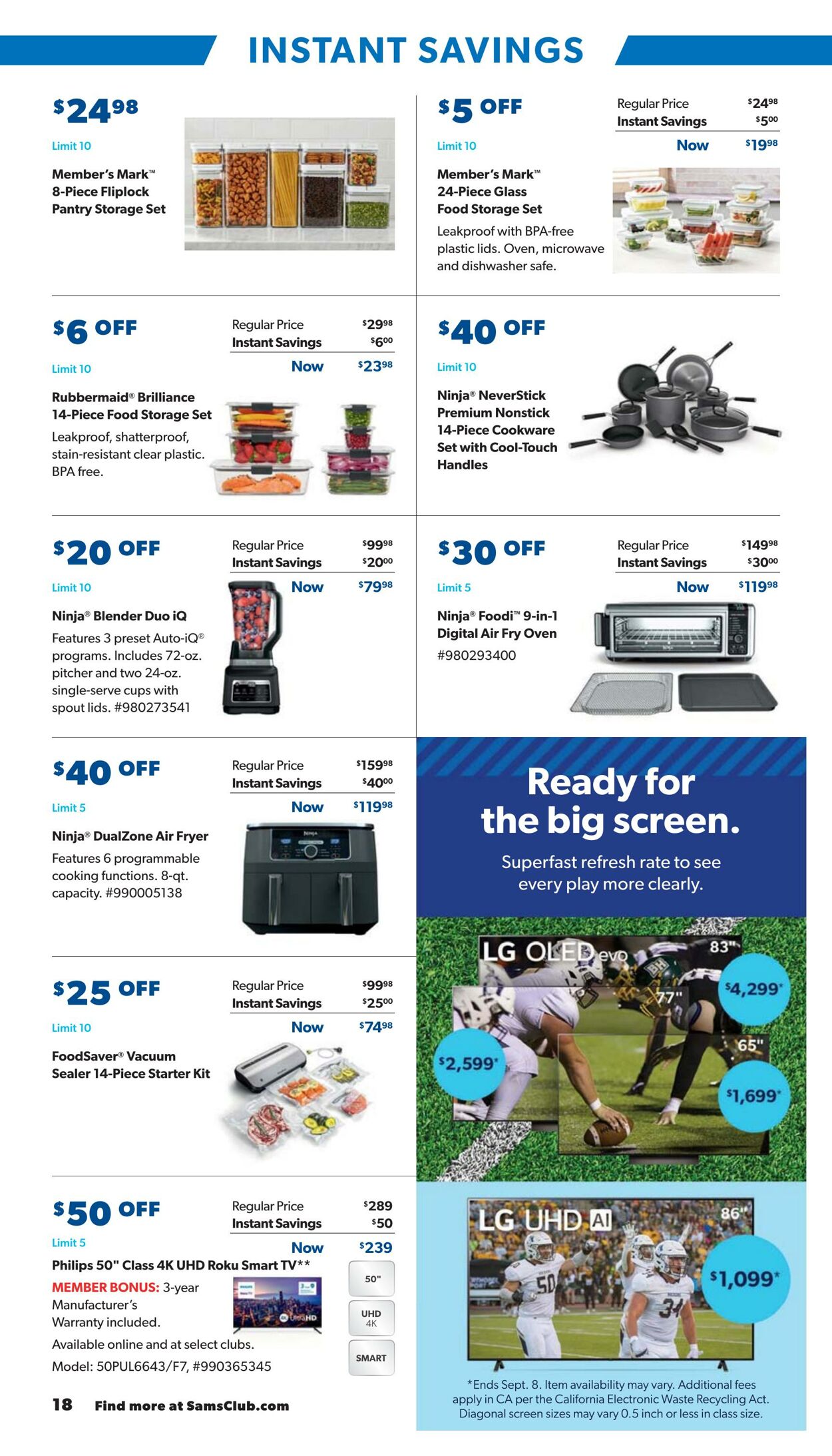 Weekly ad Sam's Club 08/28/2024 - 09/22/2024