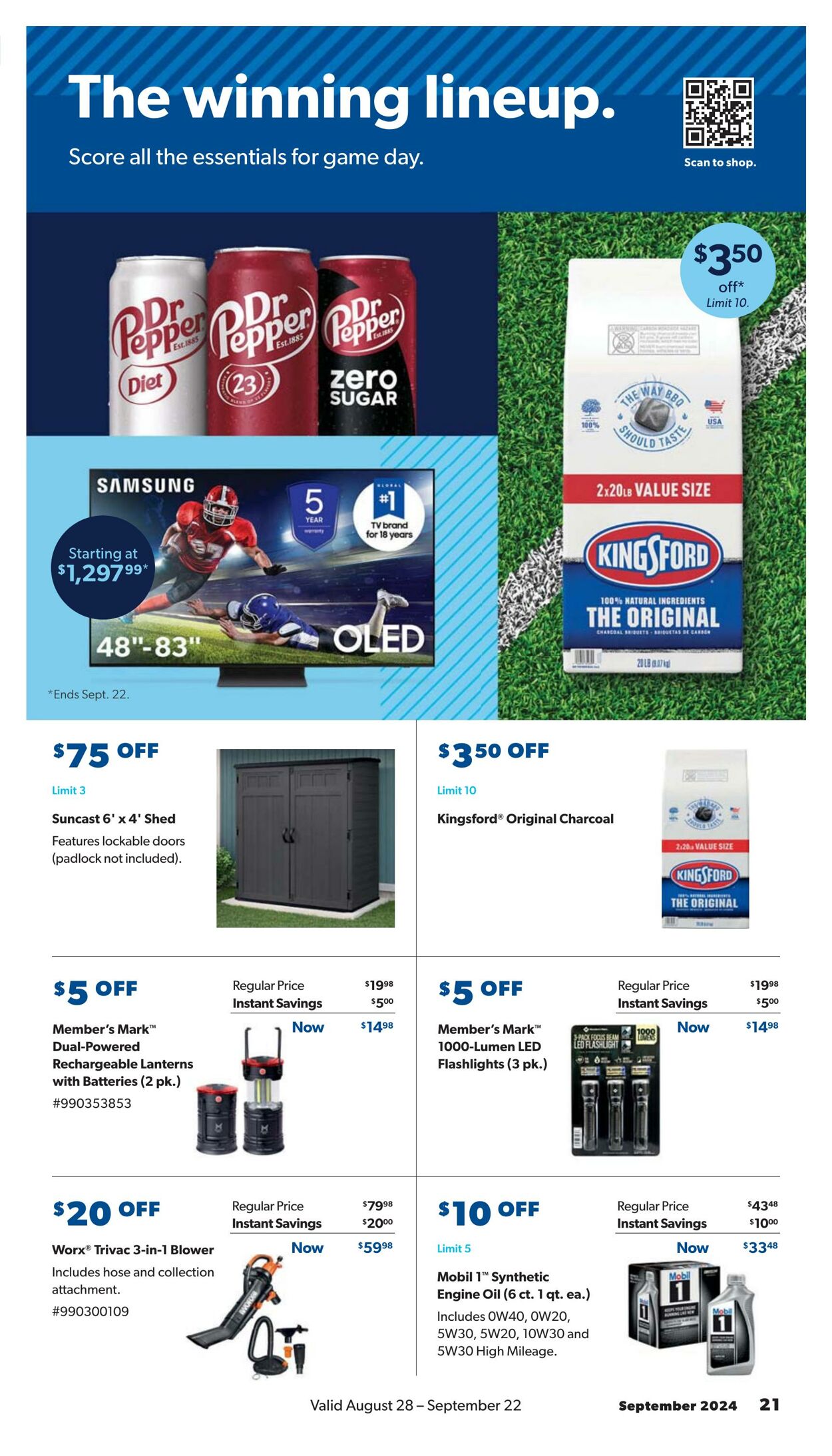 Weekly ad Sam's Club 08/28/2024 - 09/22/2024