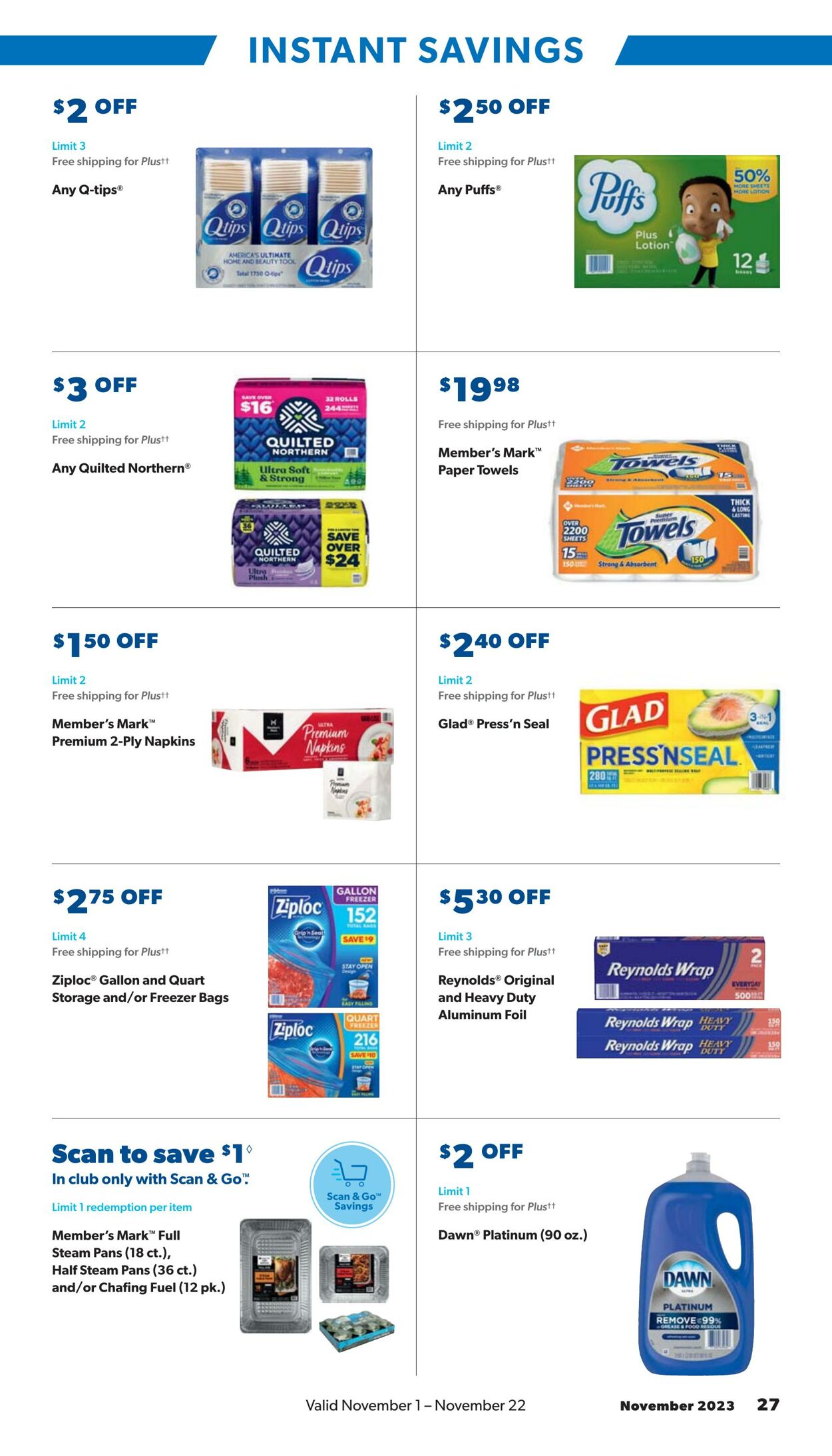 Weekly ad Sam's Club 11/01/2023 - 11/22/2023