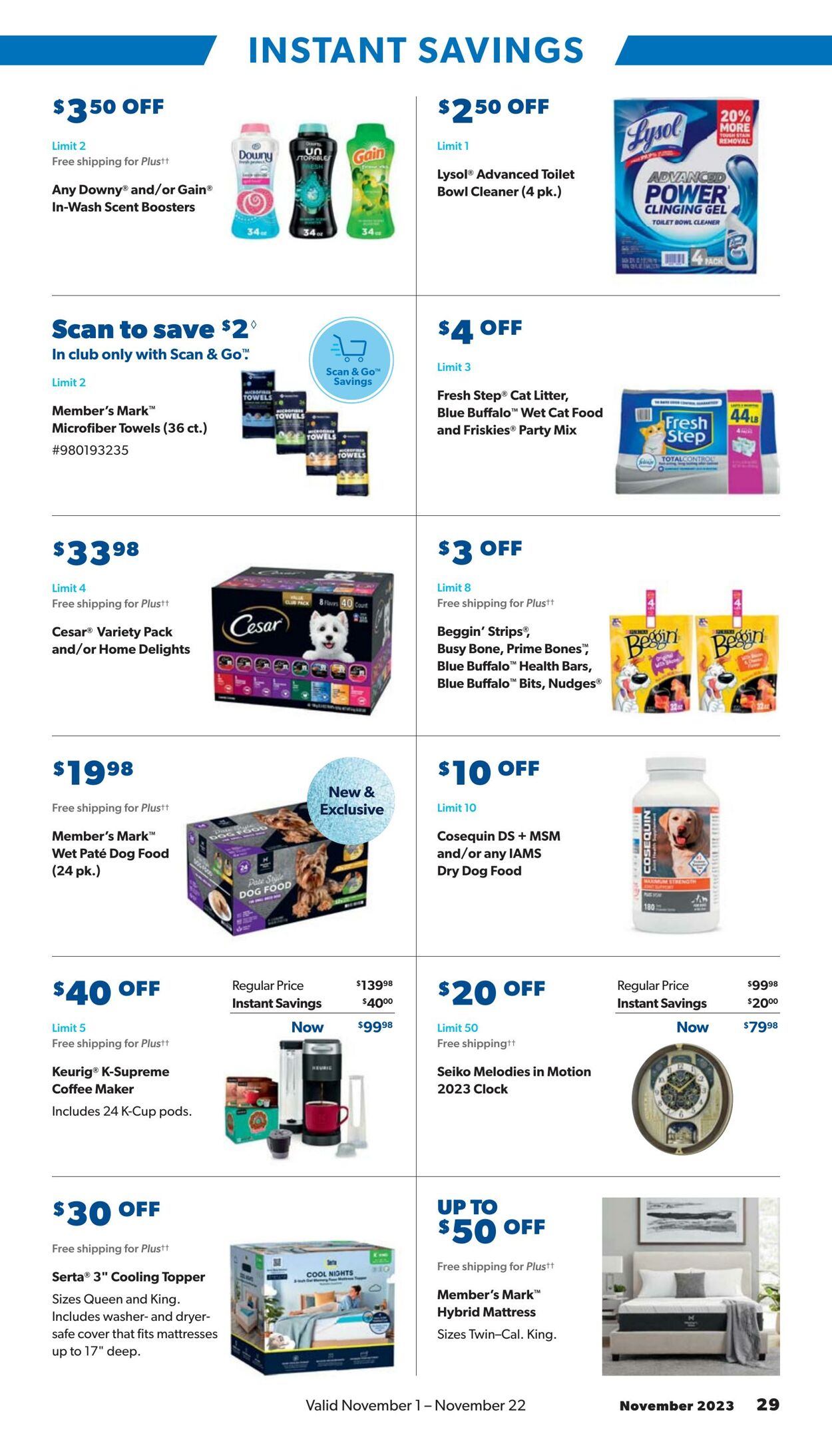 Weekly ad Sam's Club 11/01/2023 - 11/22/2023