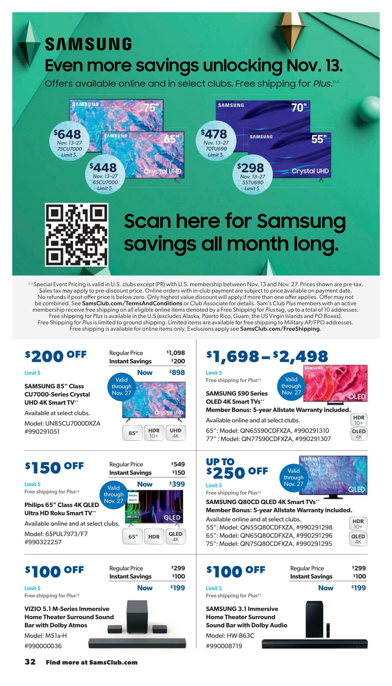 Weekly ad Sam's Club 11/01/2023 - 11/22/2023