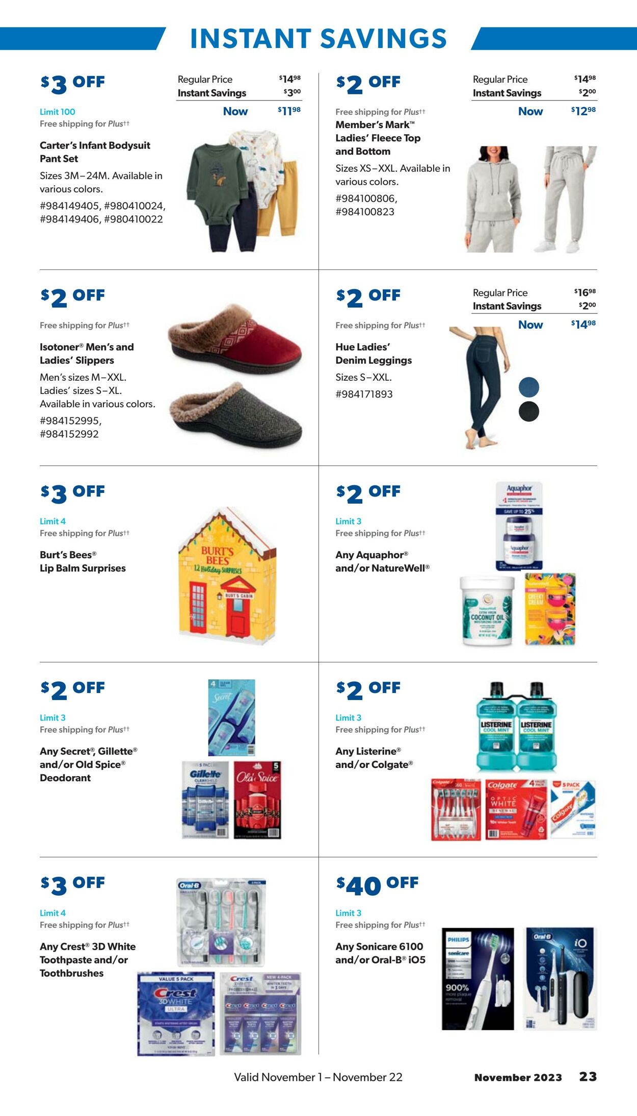 Weekly ad Sam's Club 11/01/2023 - 11/22/2023