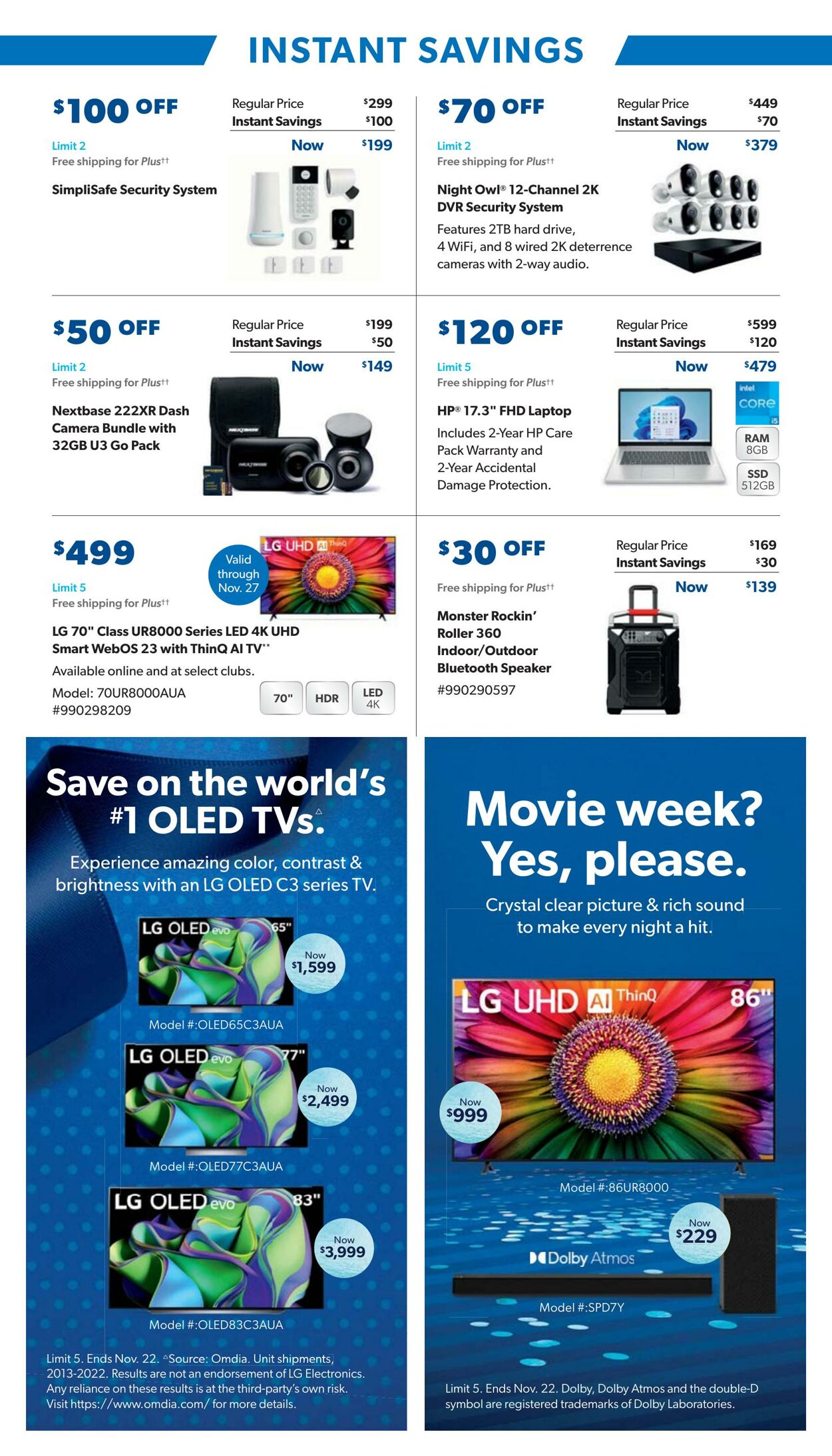 Weekly ad Sam's Club 11/01/2023 - 11/22/2023