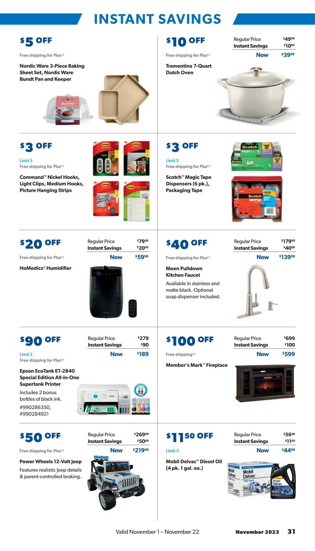 Weekly ad Sam's Club 11/01/2023 - 11/22/2023