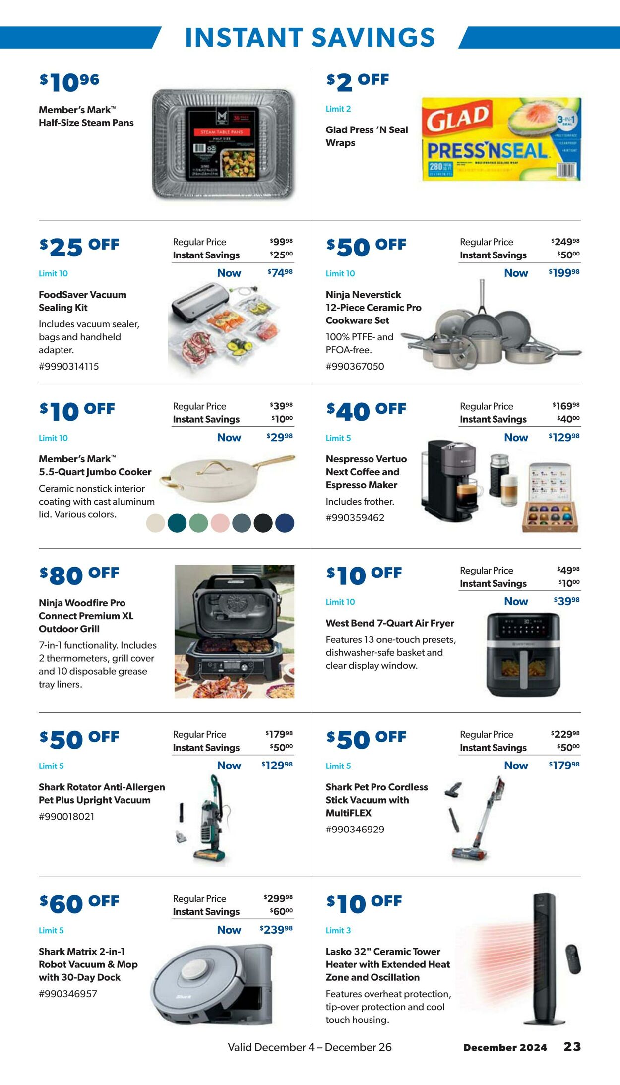 Weekly ad Sam's Club 12/04/2024 - 12/26/2024