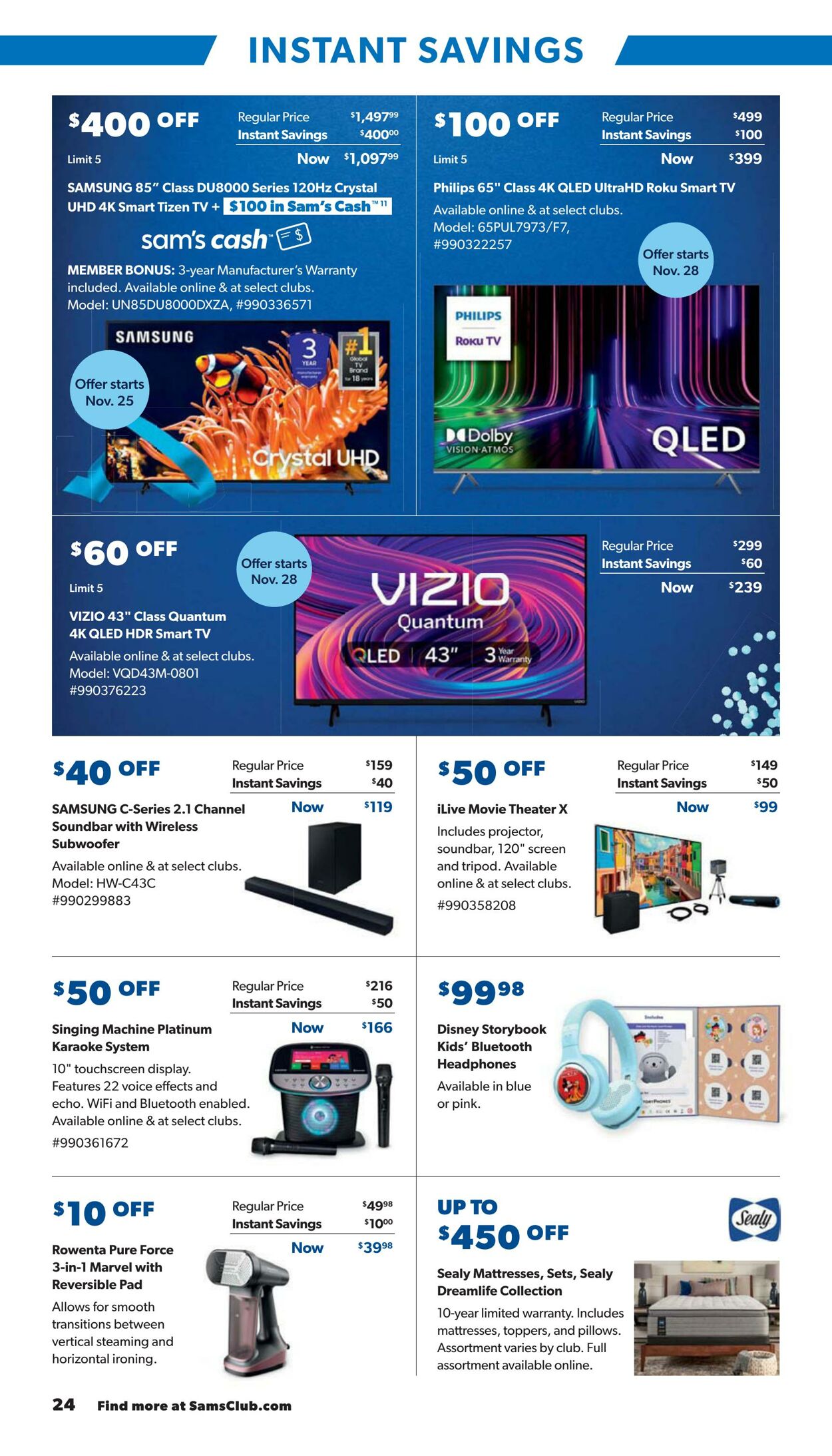 Weekly ad Sam's Club 12/04/2024 - 12/26/2024