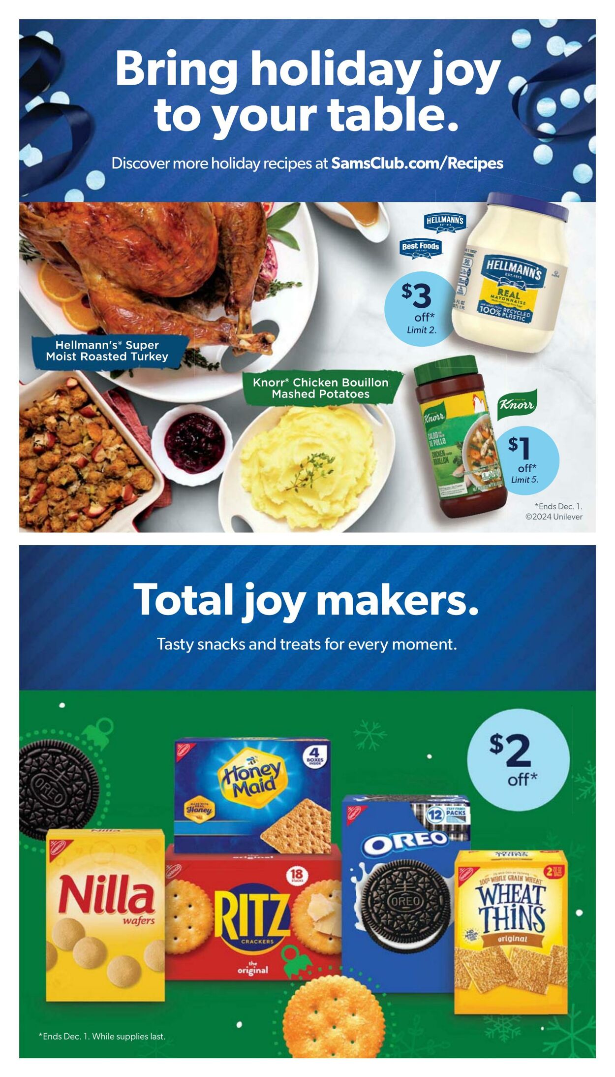 Weekly ad Sam's Club 10/30/2024 - 12/01/2024