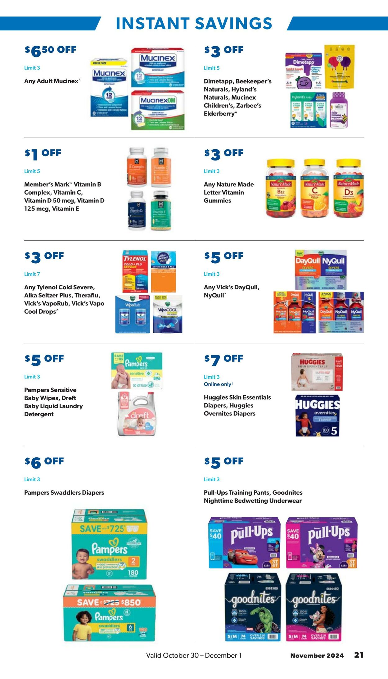 Weekly ad Sam's Club 10/30/2024 - 12/01/2024