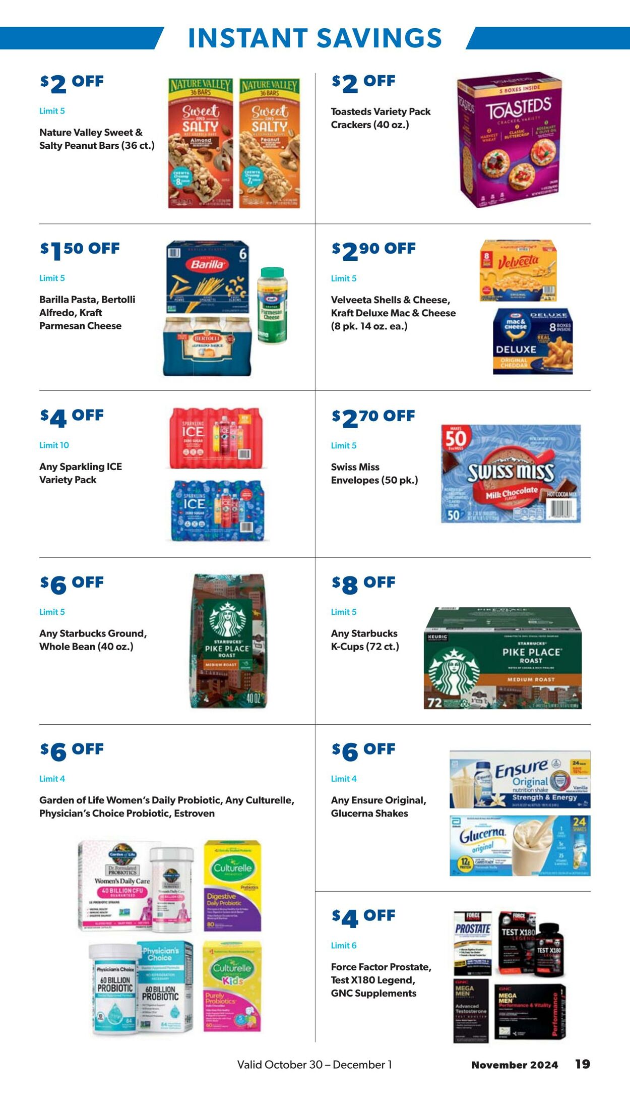 Weekly ad Sam's Club 10/30/2024 - 12/01/2024