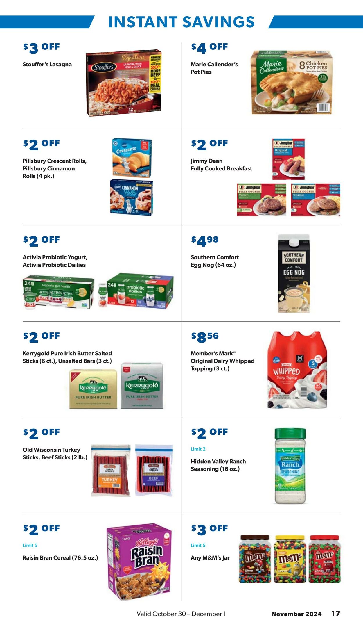 Weekly ad Sam's Club 10/30/2024 - 12/01/2024