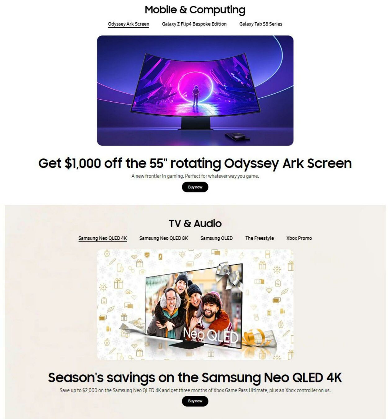 Weekly ad Samsung 12/20/2022 - 01/20/2023