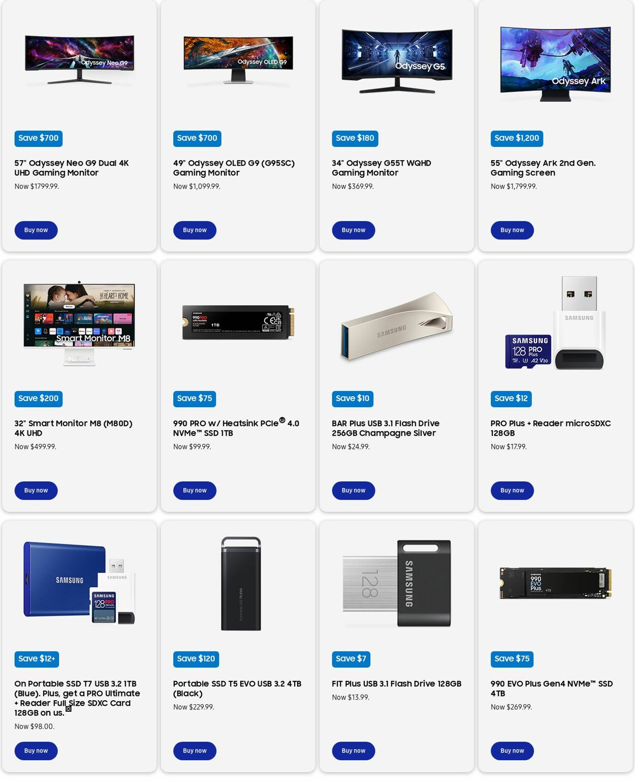 Weekly ad Samsung 01/01/2025 - 01/31/2025