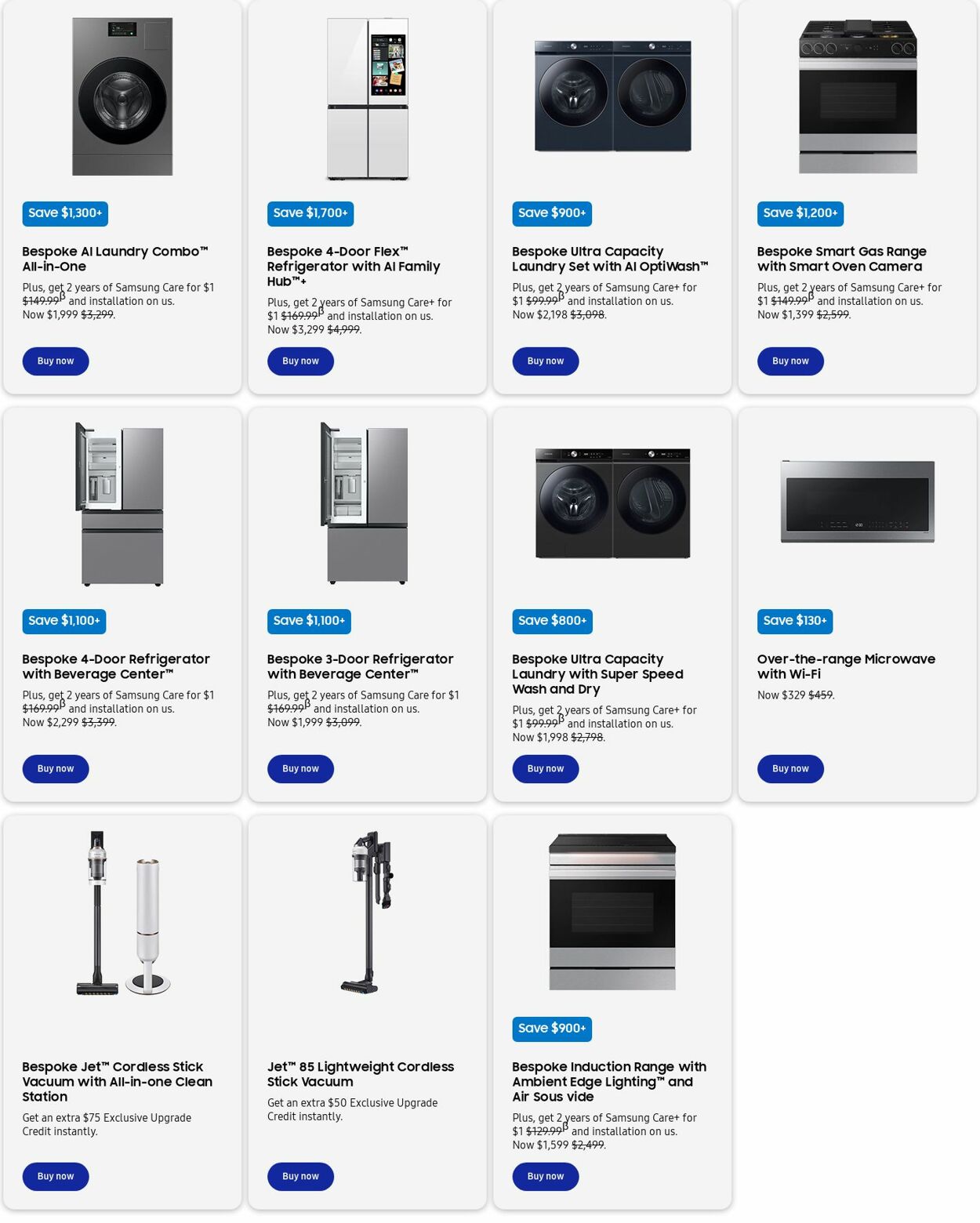 Weekly ad Samsung 01/01/2025 - 01/31/2025