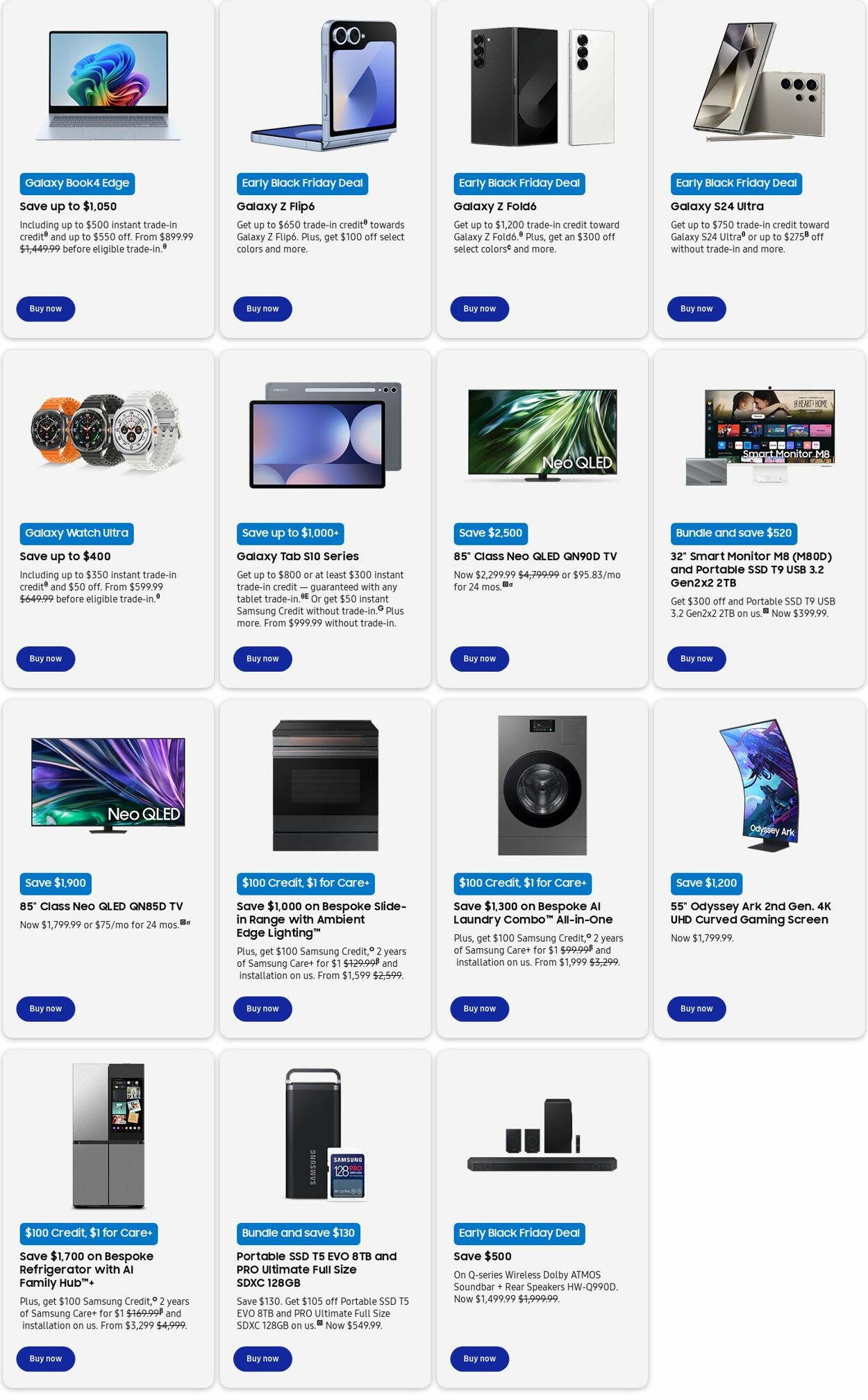 Weekly ad Samsung 11/01/2024 - 11/30/2024