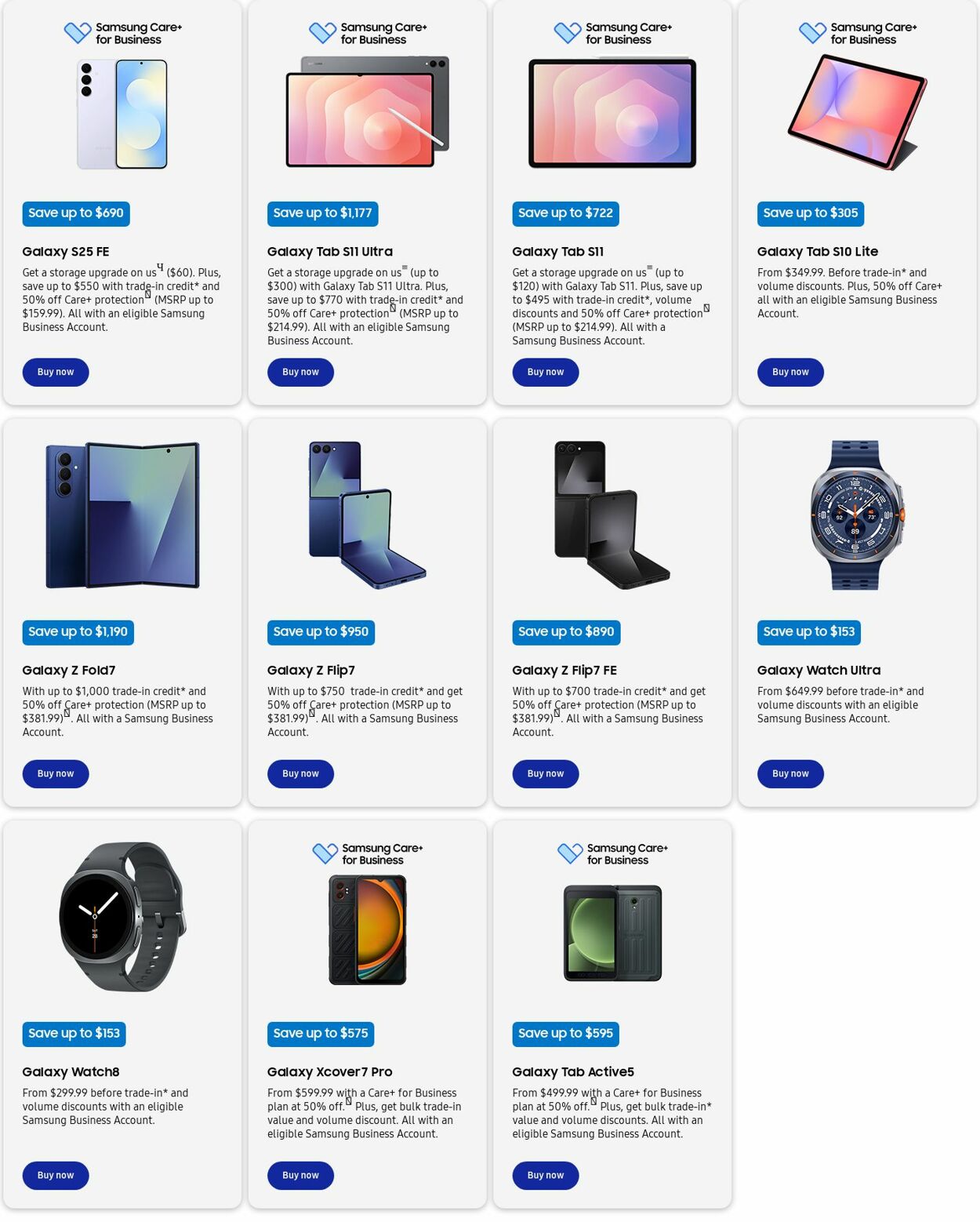Weekly ad Samsung 10/01/2025 - 10/31/2025