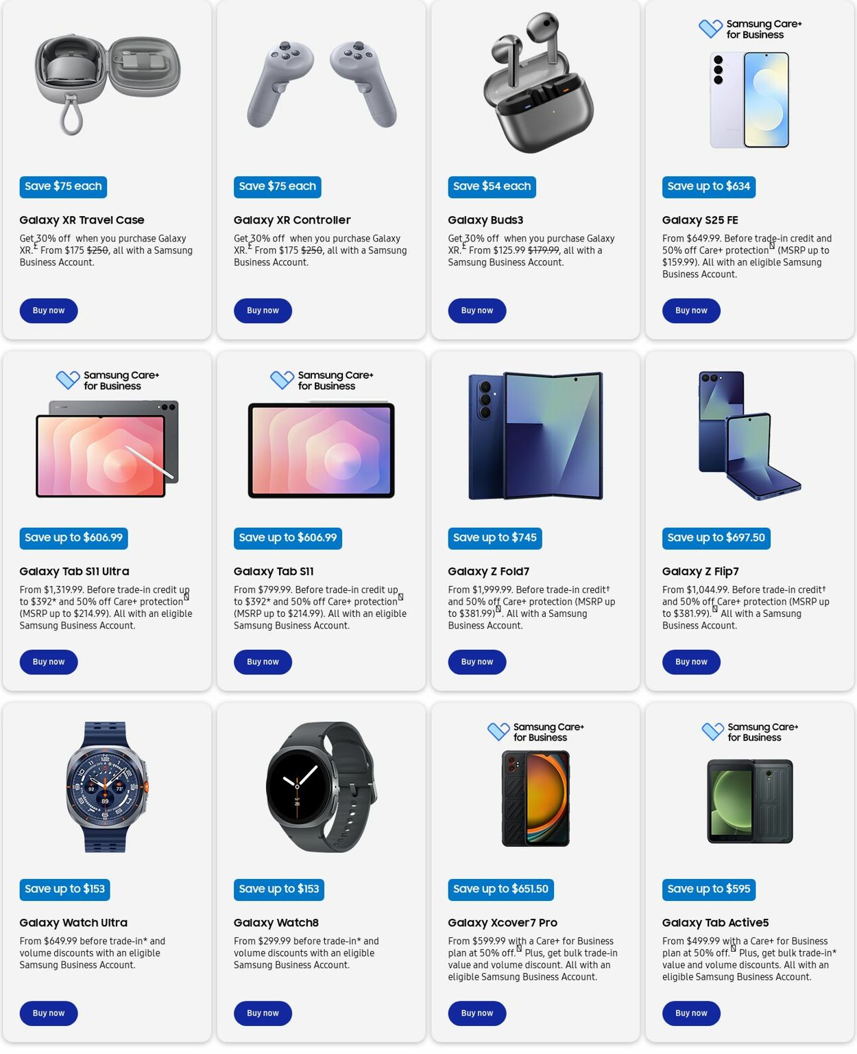 Weekly ad Samsung 11/01/2025 - 11/30/2025