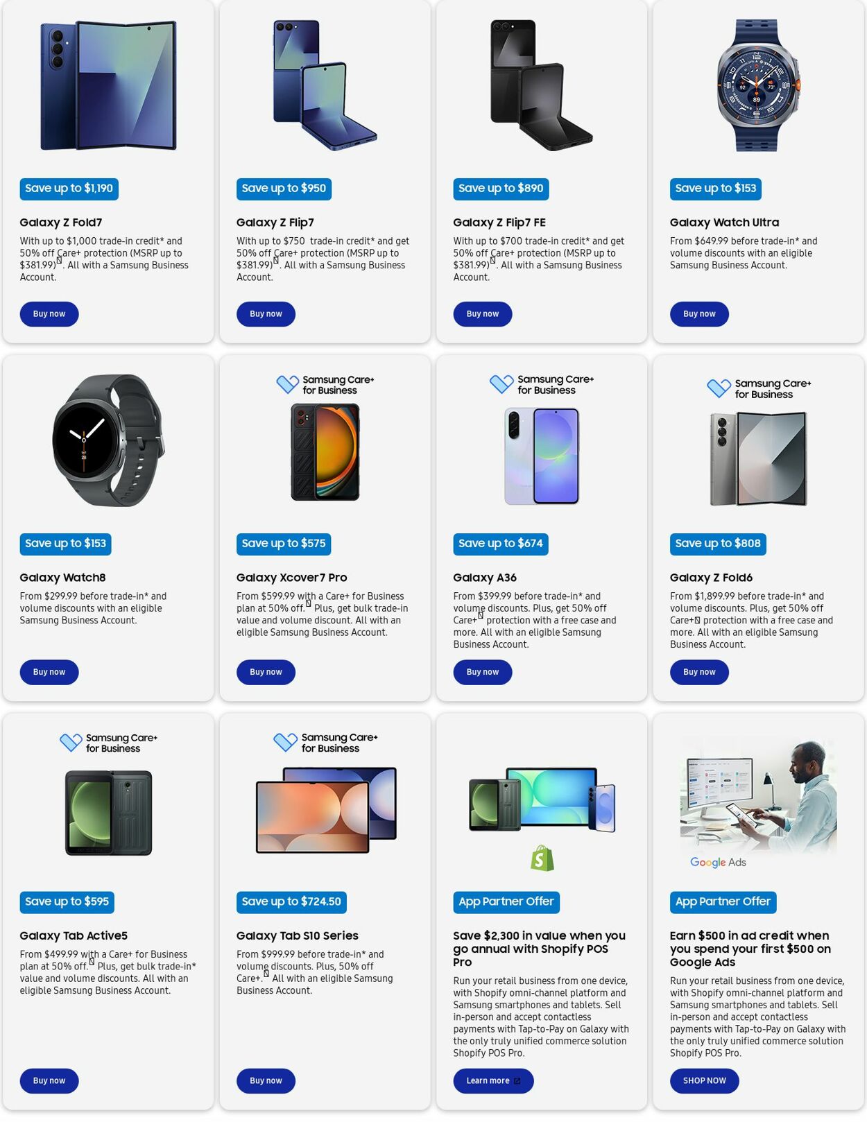 Weekly ad Samsung 09/01/2025 - 09/30/2025