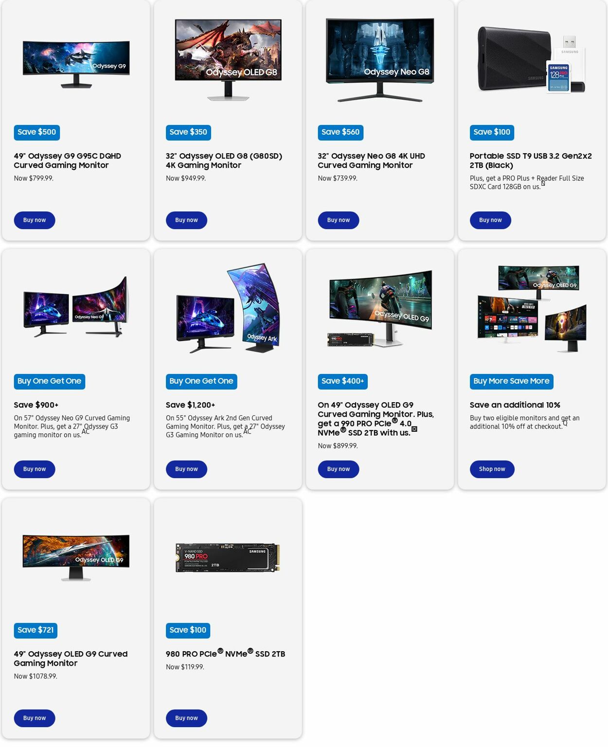 Weekly ad Samsung 12/01/2024 - 12/31/2024