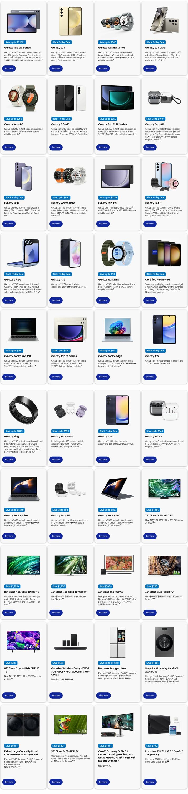 Weekly ad Samsung 12/01/2024 - 12/31/2024