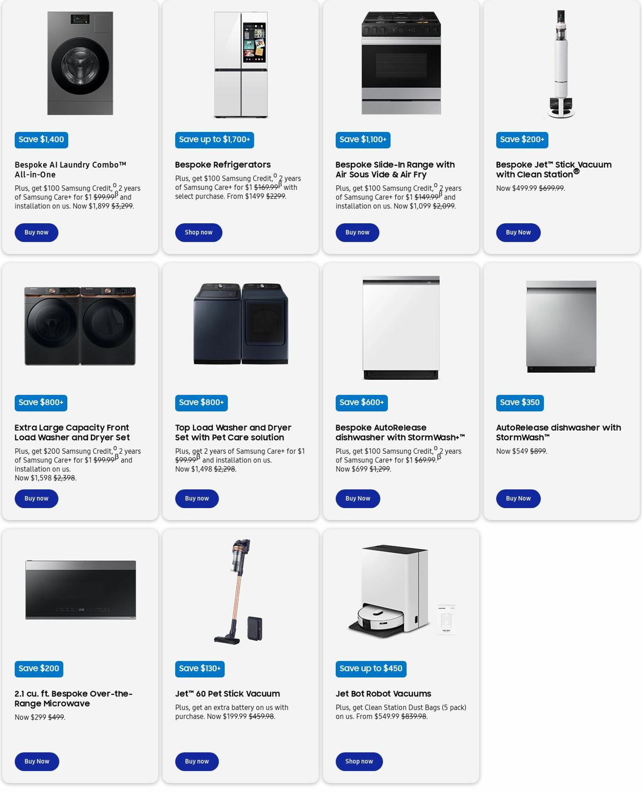 Weekly ad Samsung 12/01/2024 - 12/31/2024