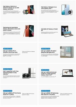 Weekly ad Samsung 07/22/2022-08/04/2022