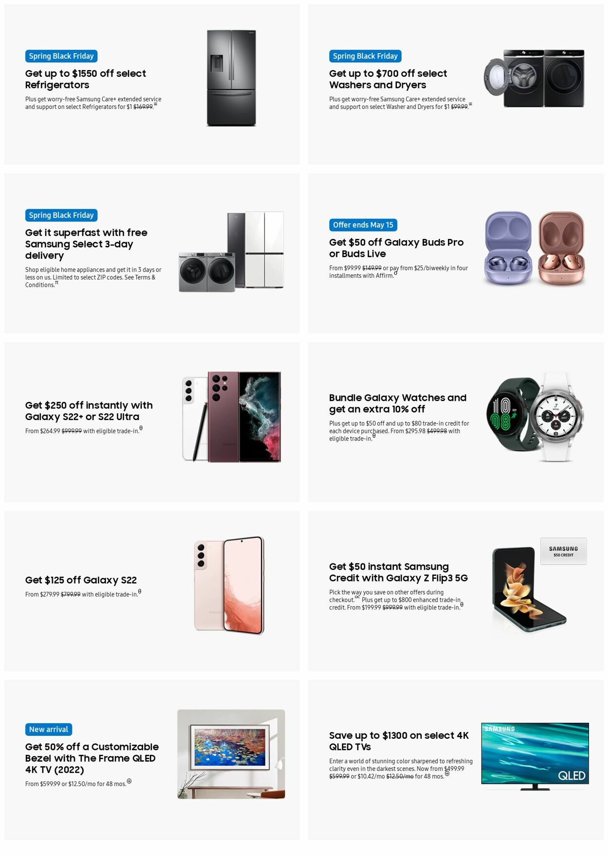 Weekly ad Samsung 05/16/2022 - 05/25/2022