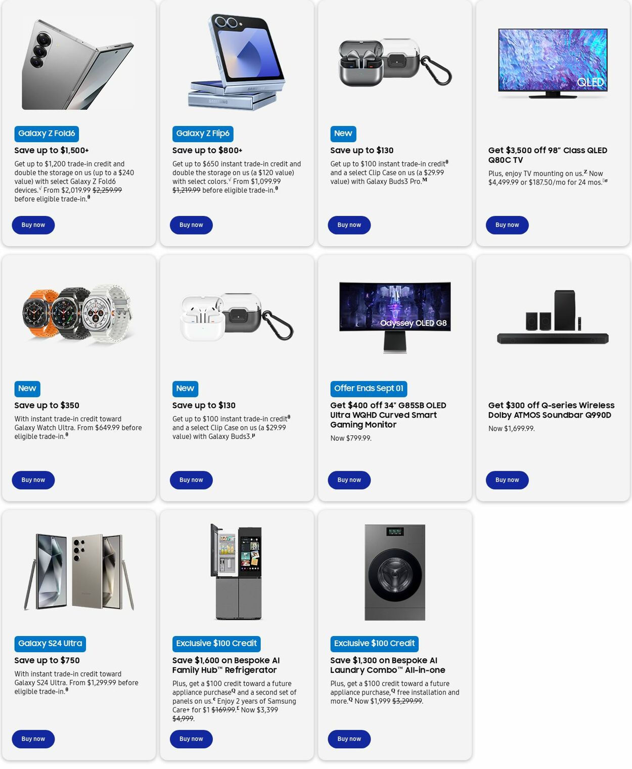 Weekly ad Samsung 09/01/2024 - 09/30/2024