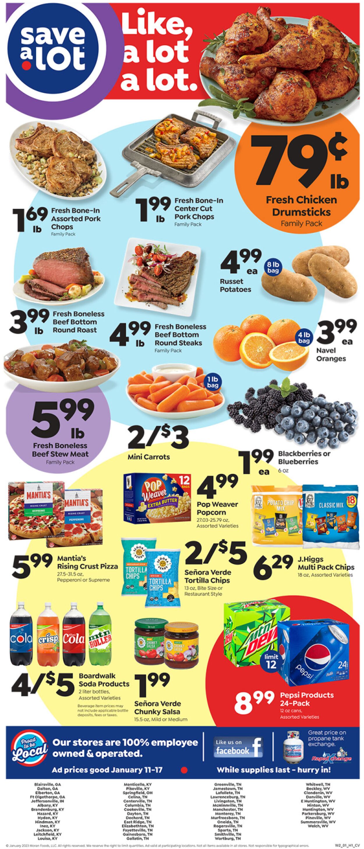 Weekly ad Save a Lot 01/11/2023 - 01/17/2023