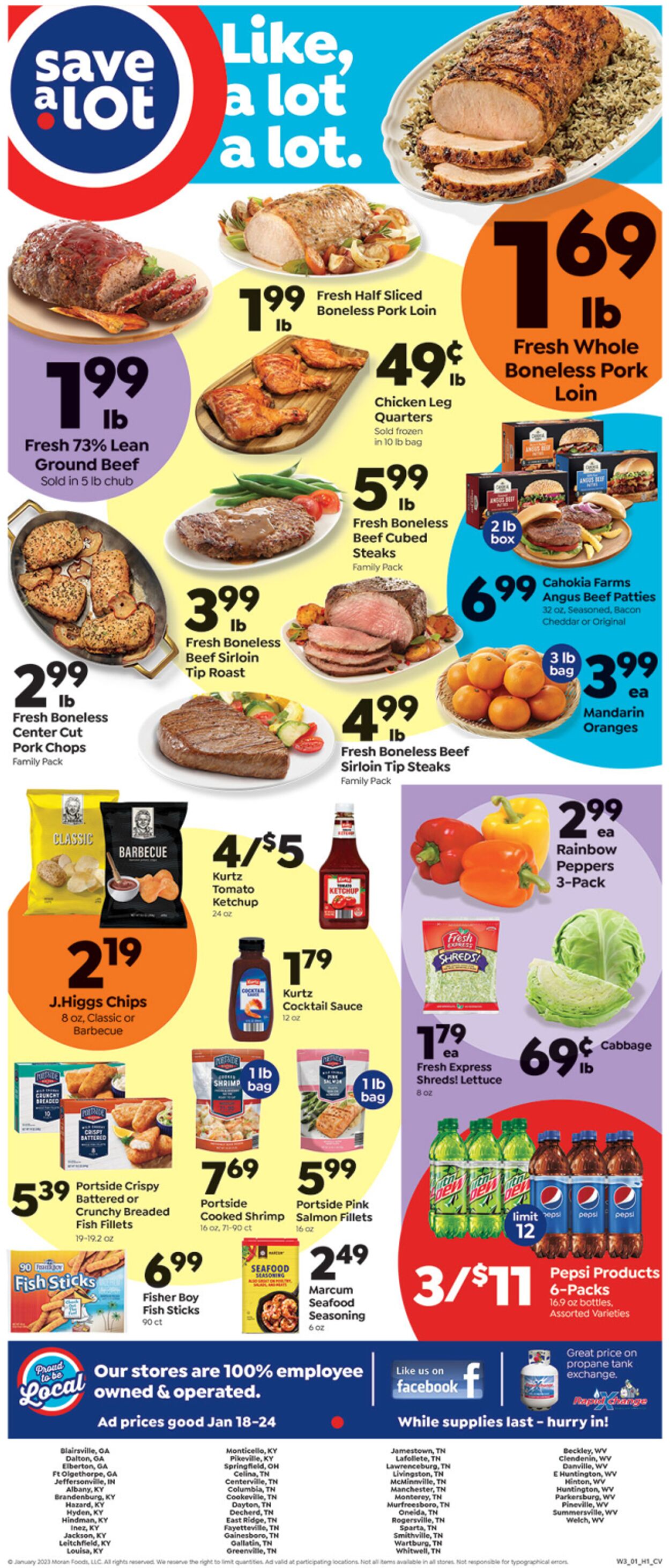 Weekly ad Save a Lot 01/18/2023 - 01/24/2023