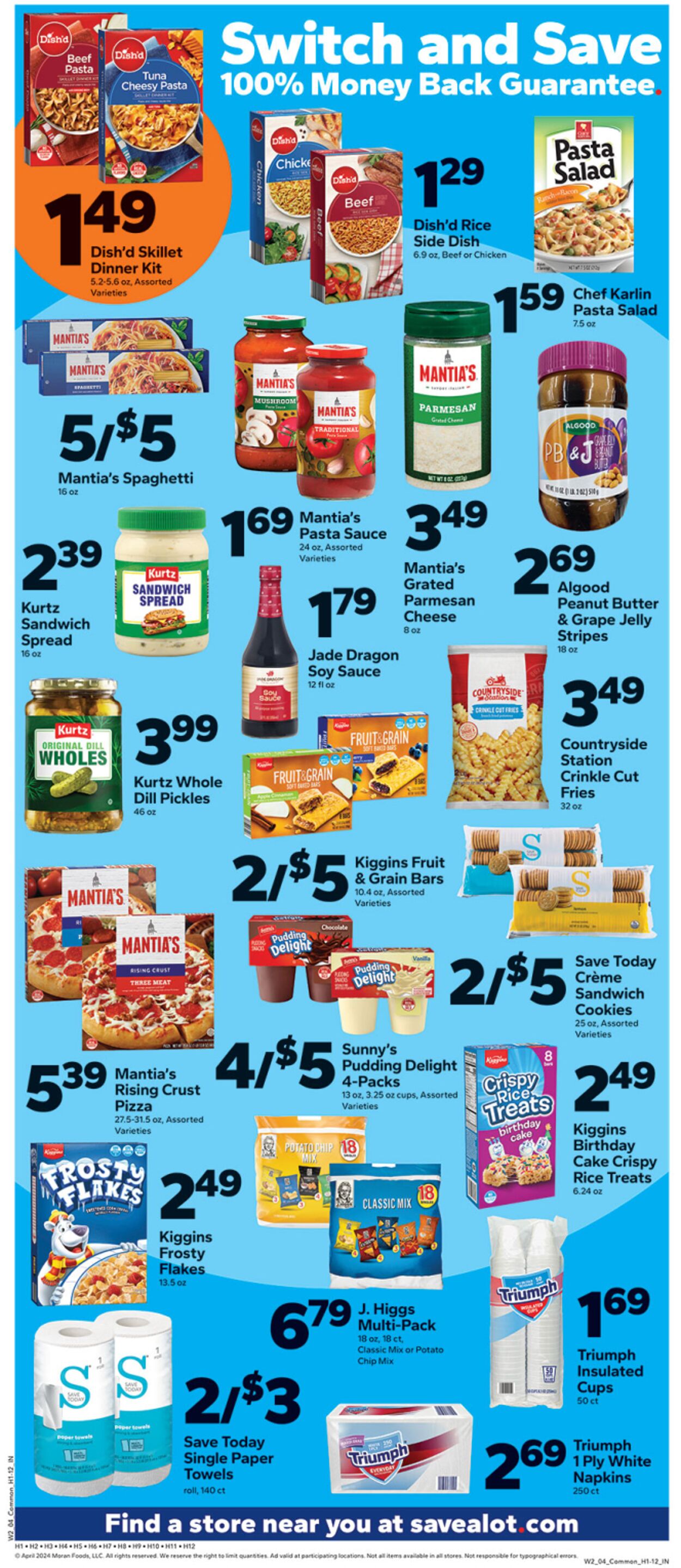 Weekly ad Save a Lot 04/10/2024 - 04/16/2024