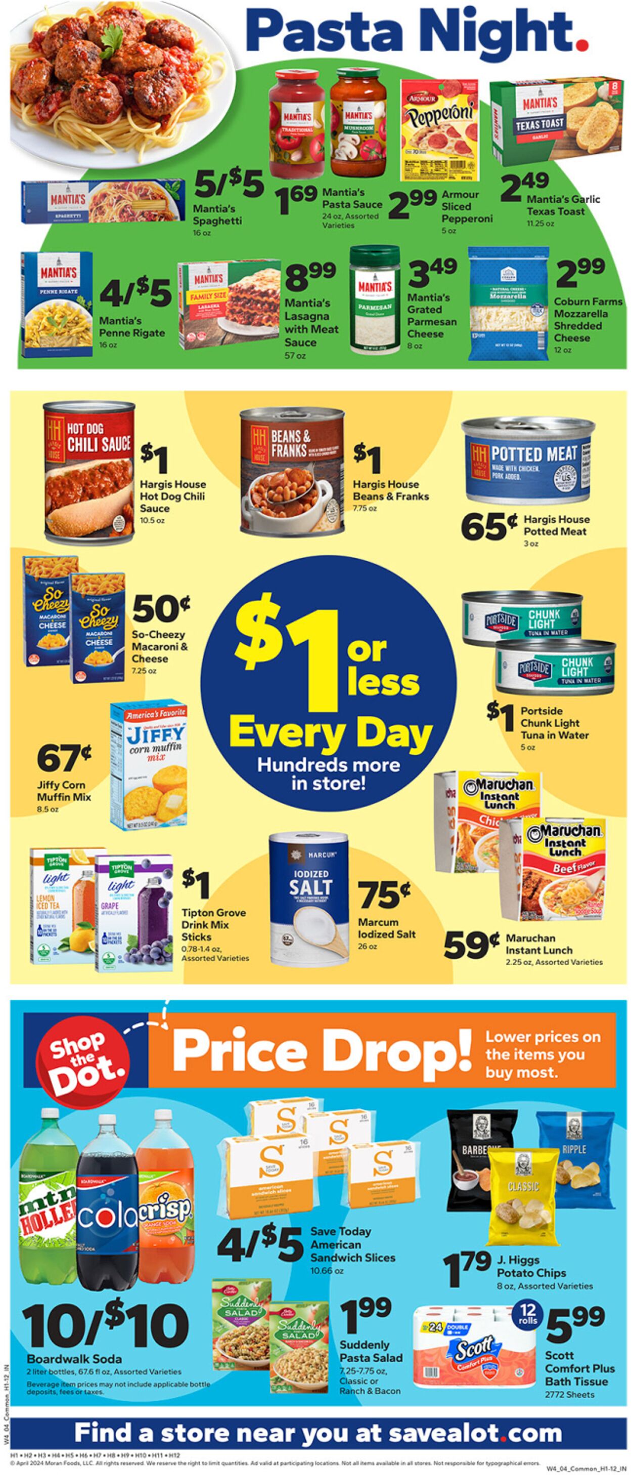 Weekly ad Save a Lot 04/24/2024 - 04/30/2024