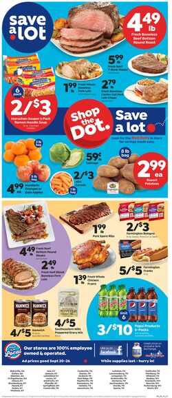 Weekly ad Save a Lot 09/20/2023 - 09/26/2023