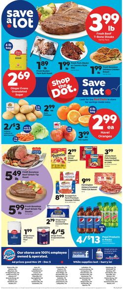 Weekly ad Save a Lot 11/29/2023 - 12/05/2023