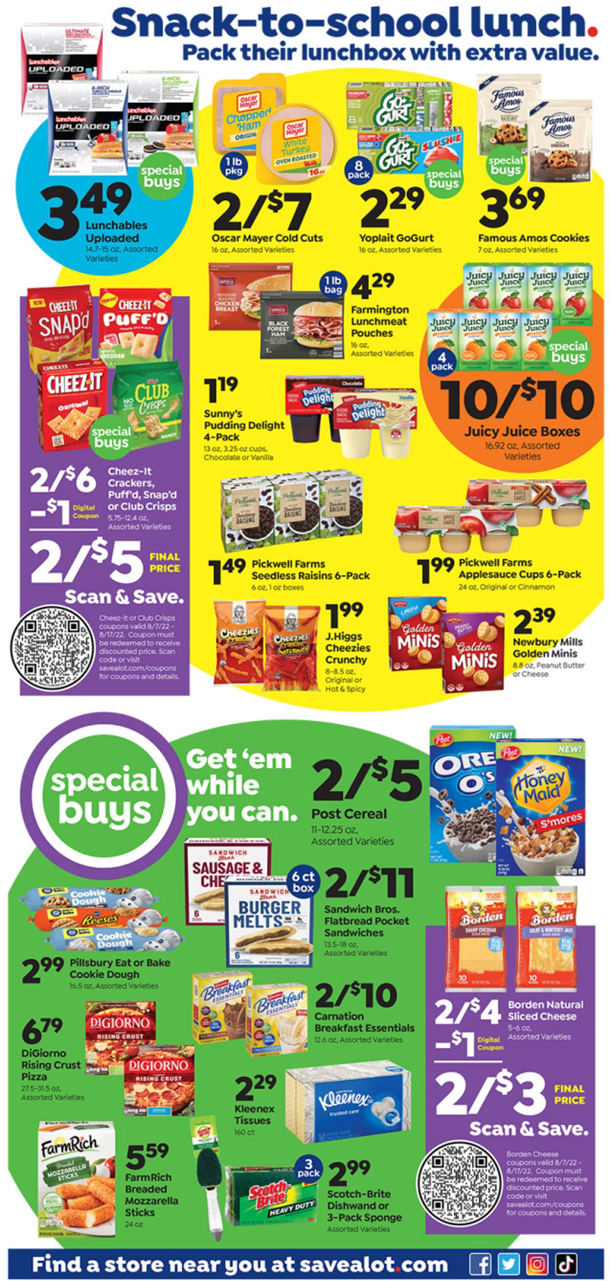 Weekly ad Save a Lot 08/07/2022 - 08/13/2022