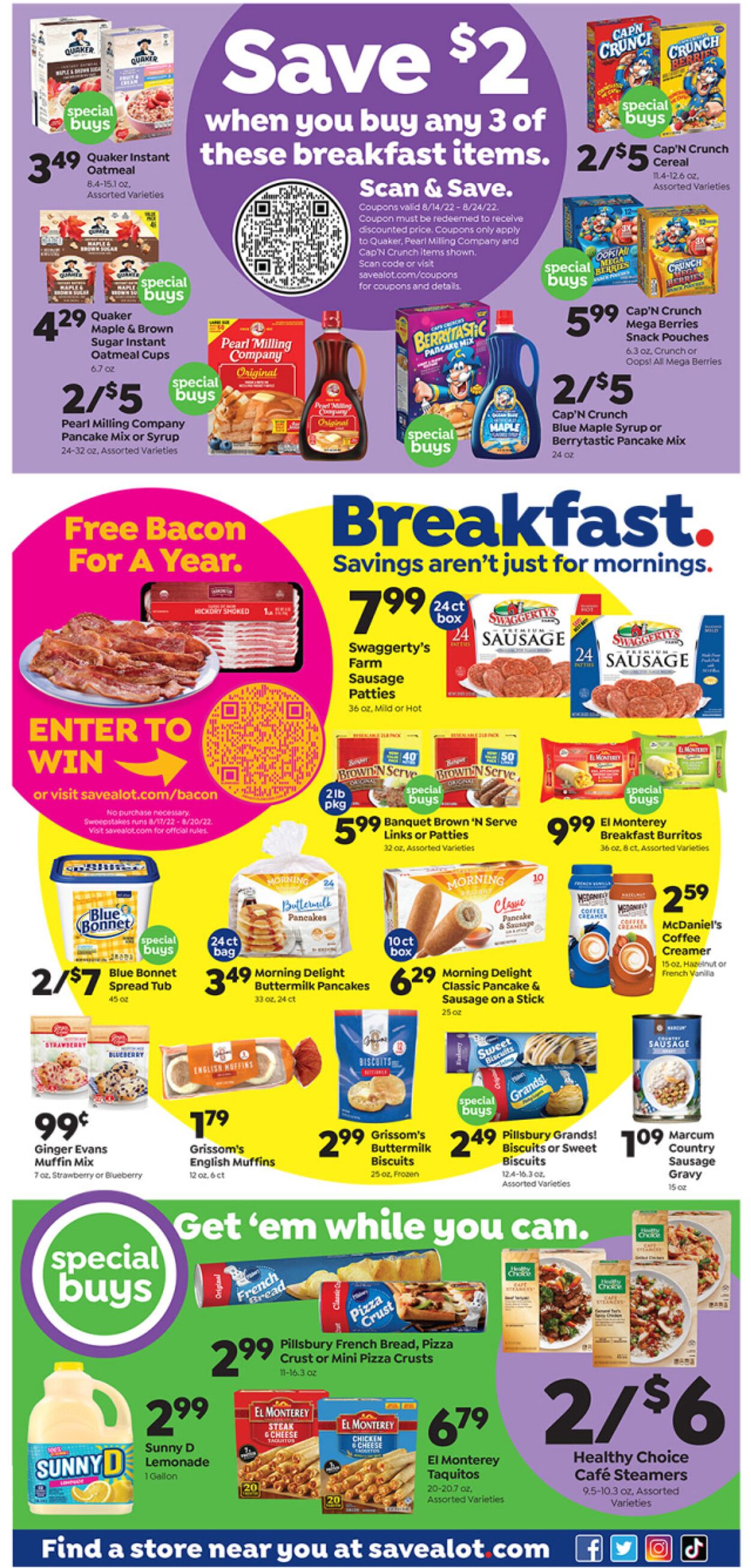 Weekly ad Save a Lot 08/14/2022 - 08/20/2022